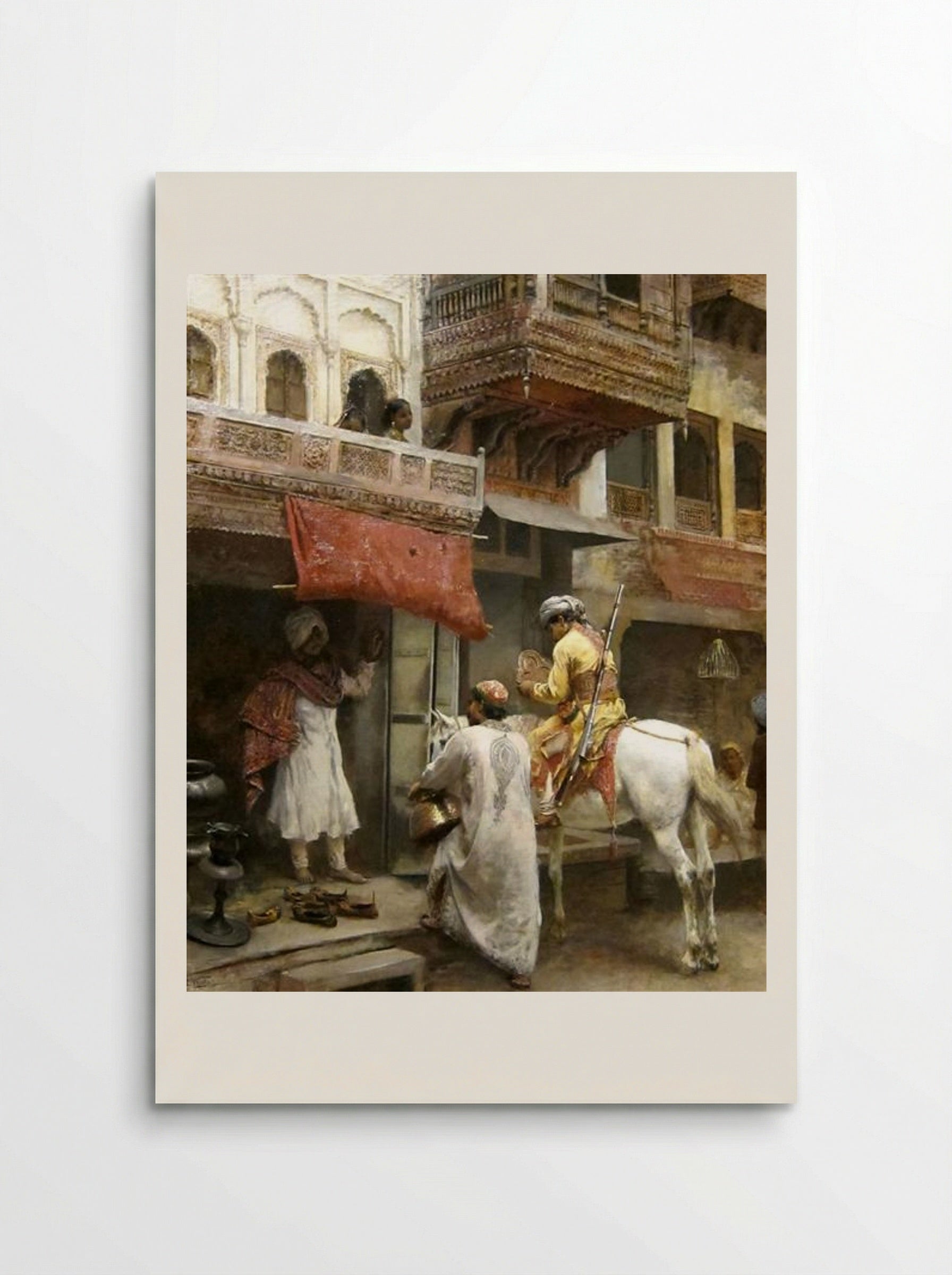 Street Scene in India - Edwin Lord Weeks - Poster