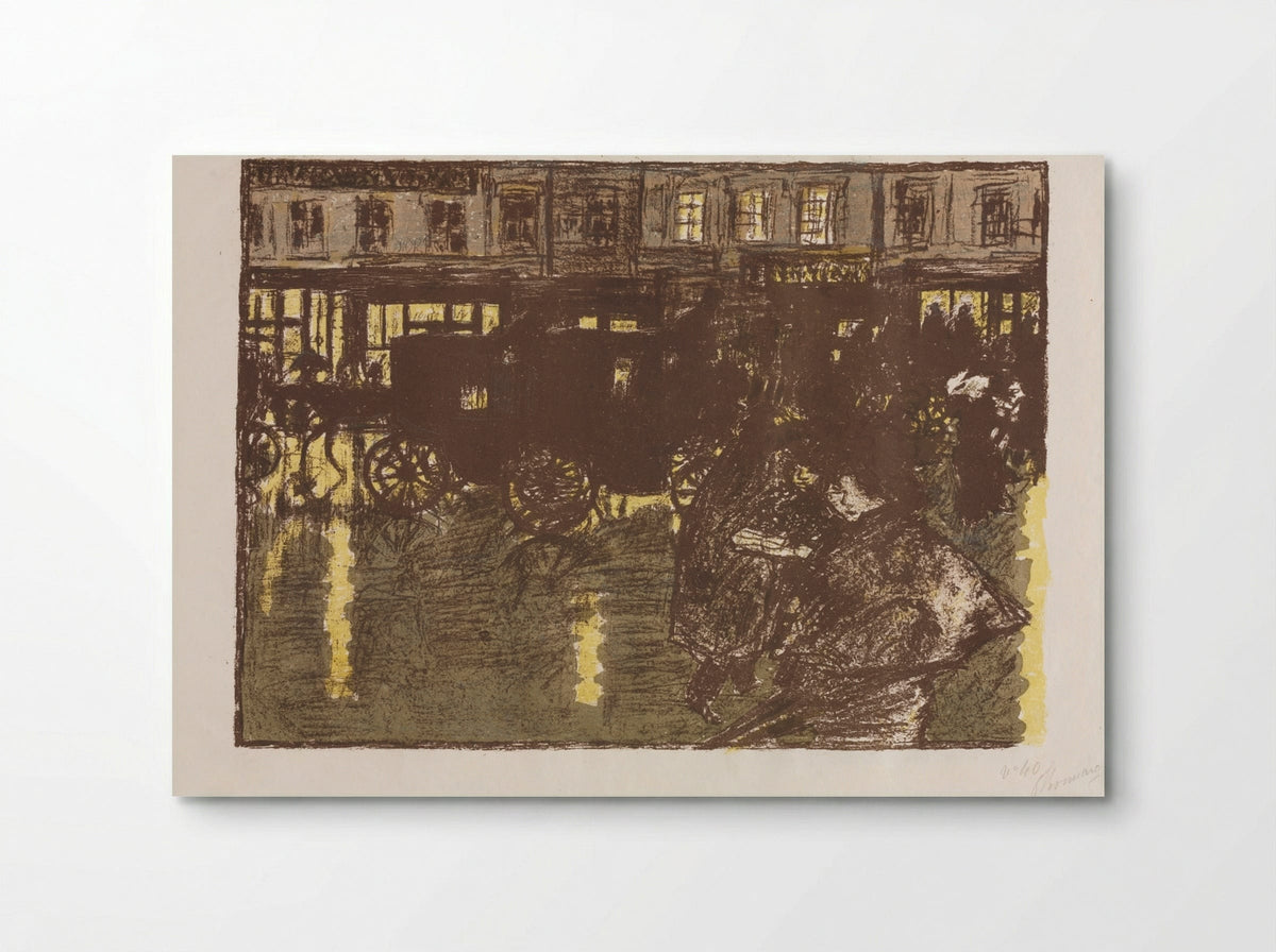 Street at Evening in the Rain - Pierre Bonnard - Poster