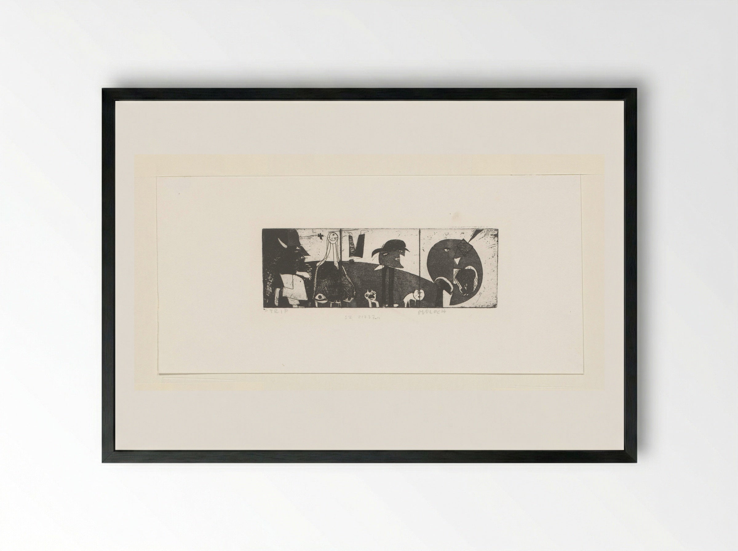 Strip Moloch - Sipke Huismans - Framed Print Black