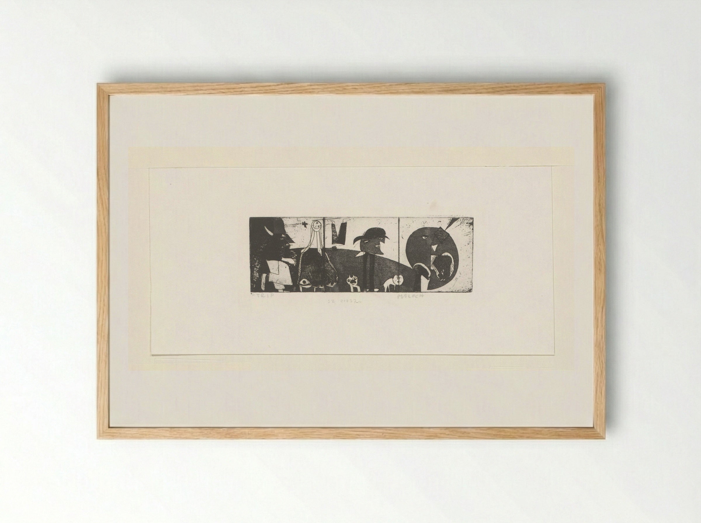 Strip Moloch - Sipke Huismans - Framed Print Wood