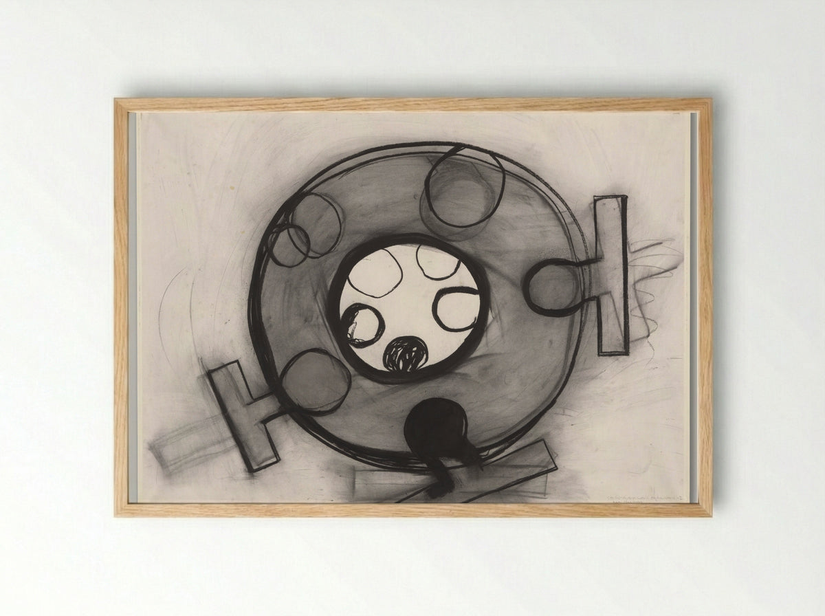 Studie Innerworld Outerworld I - Kees de Goede - Framed Print Wood