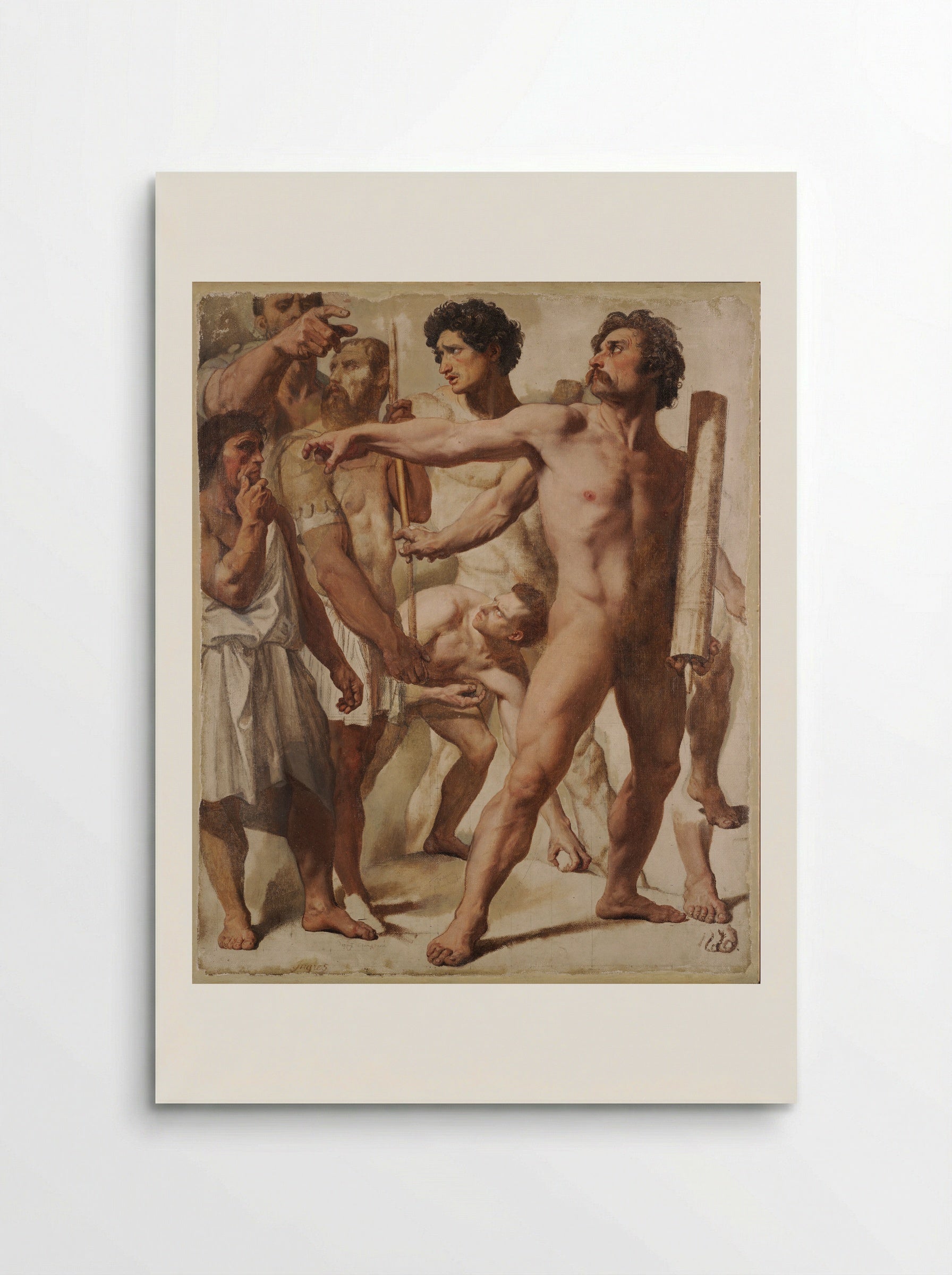 Studies for The Martyrdom of Saint Symphorien - Jean-Auguste-Dominique Ingres - Poster