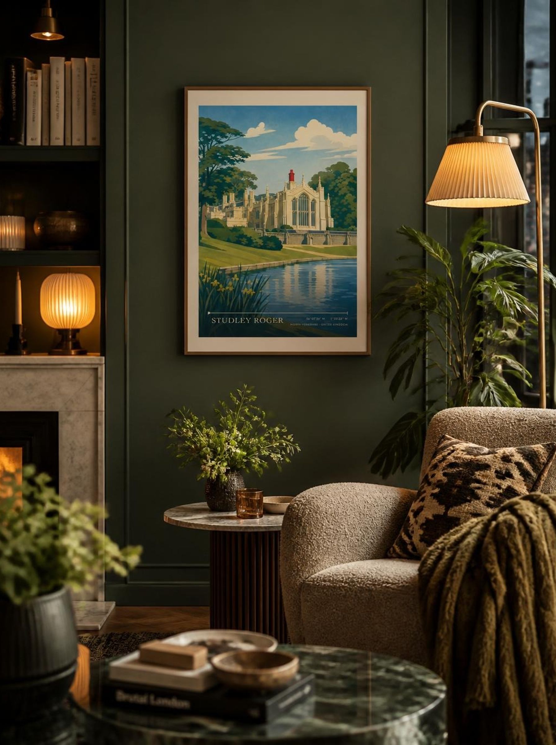 Studley Roger North Yorkshire United Kingdom Travel Poster - Lifestyle