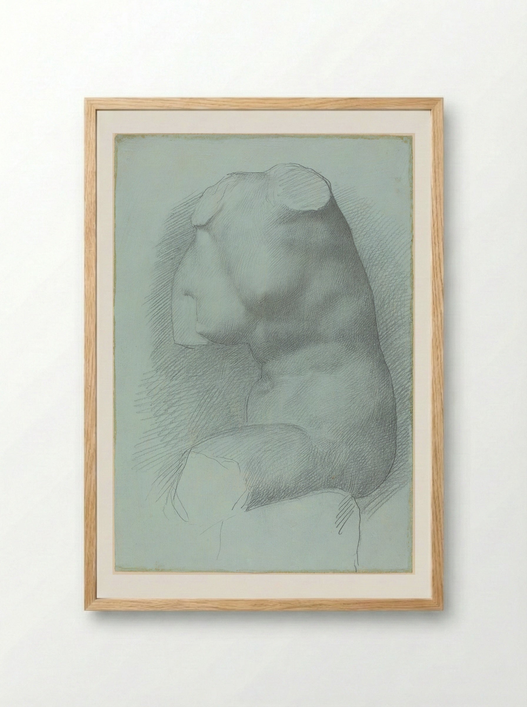 Study from the Antique - Alphonse Legros - Framed Print Wood