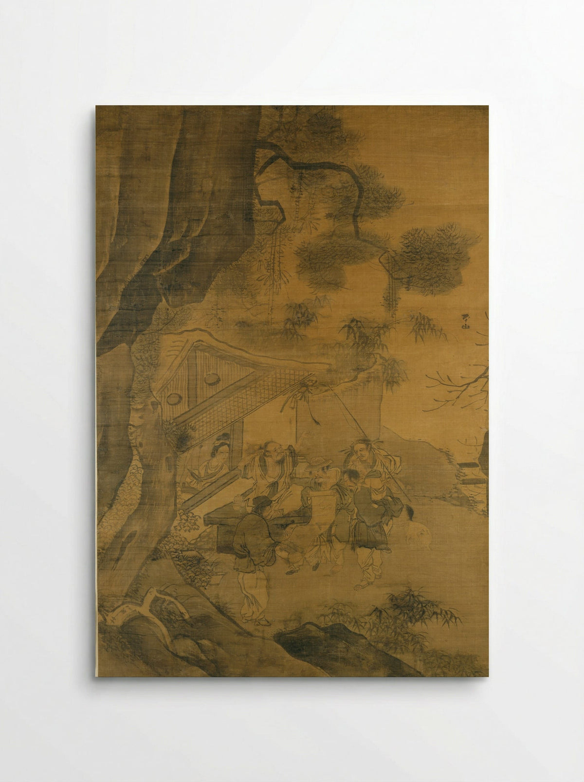 Studying a Painting - Zhang Lu - Poster
