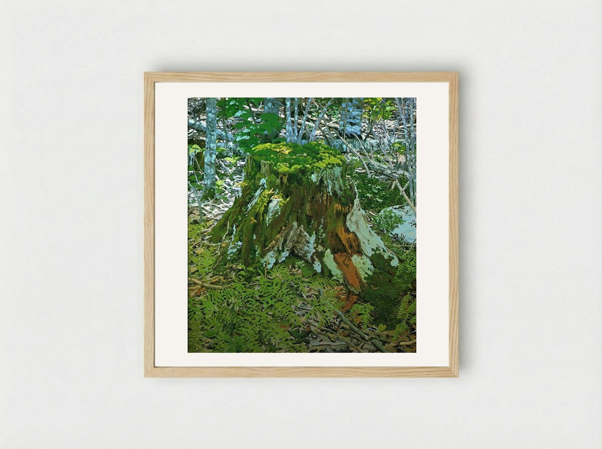 Stump - Neil Welliver - Framed Print Wood