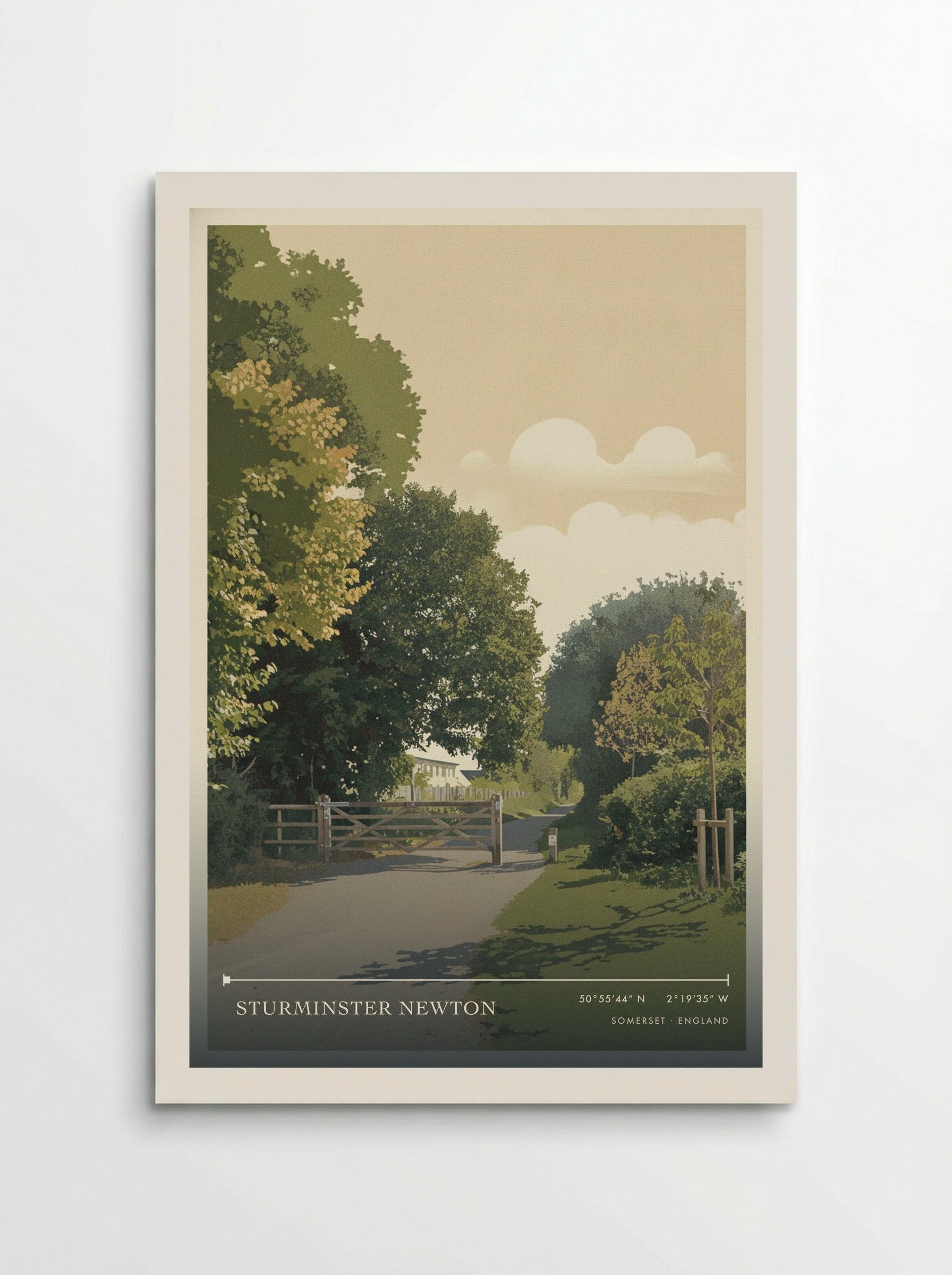 Sturminster Newton Somerset England Travel Poster - Poster