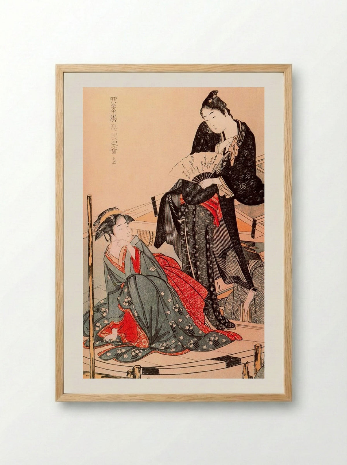 Stylish Amusements of the Four Seasons - Kitagawa Utamaro - Framed Print Wood