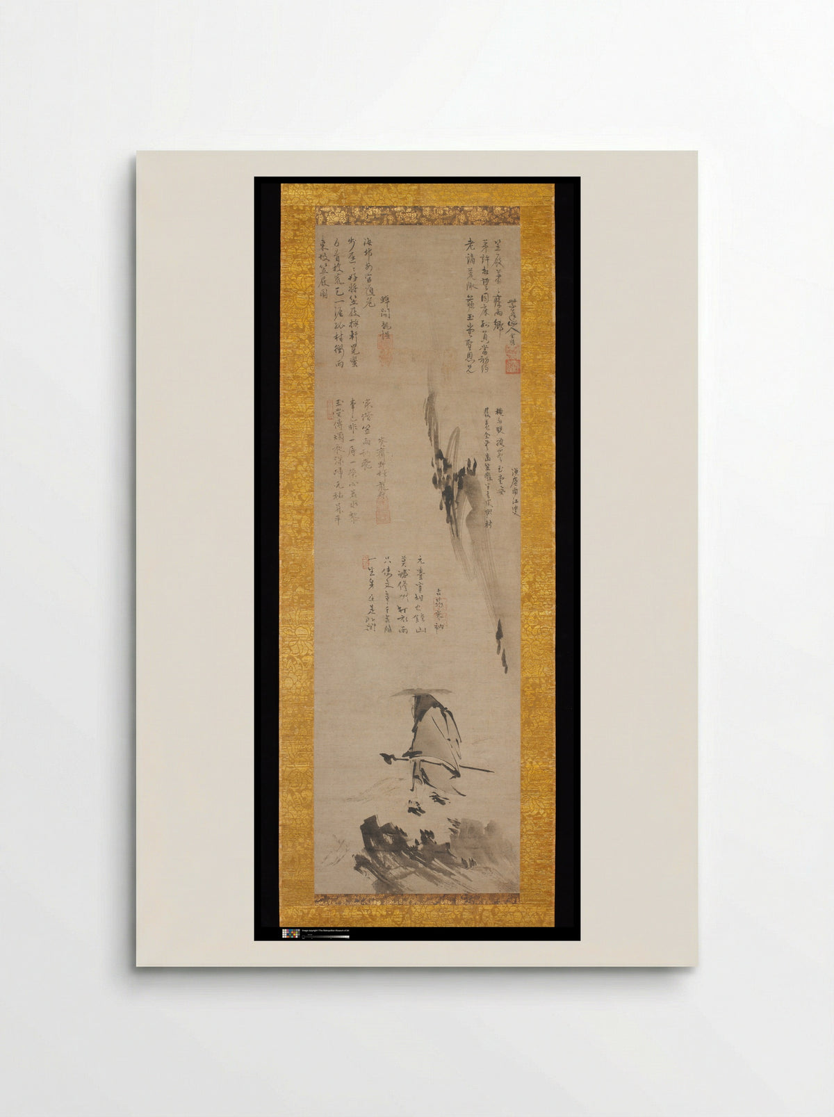 Su Shi (Dongpo) in a Bamboo Hat and Clogs - Zuigan Ryūsei - Poster