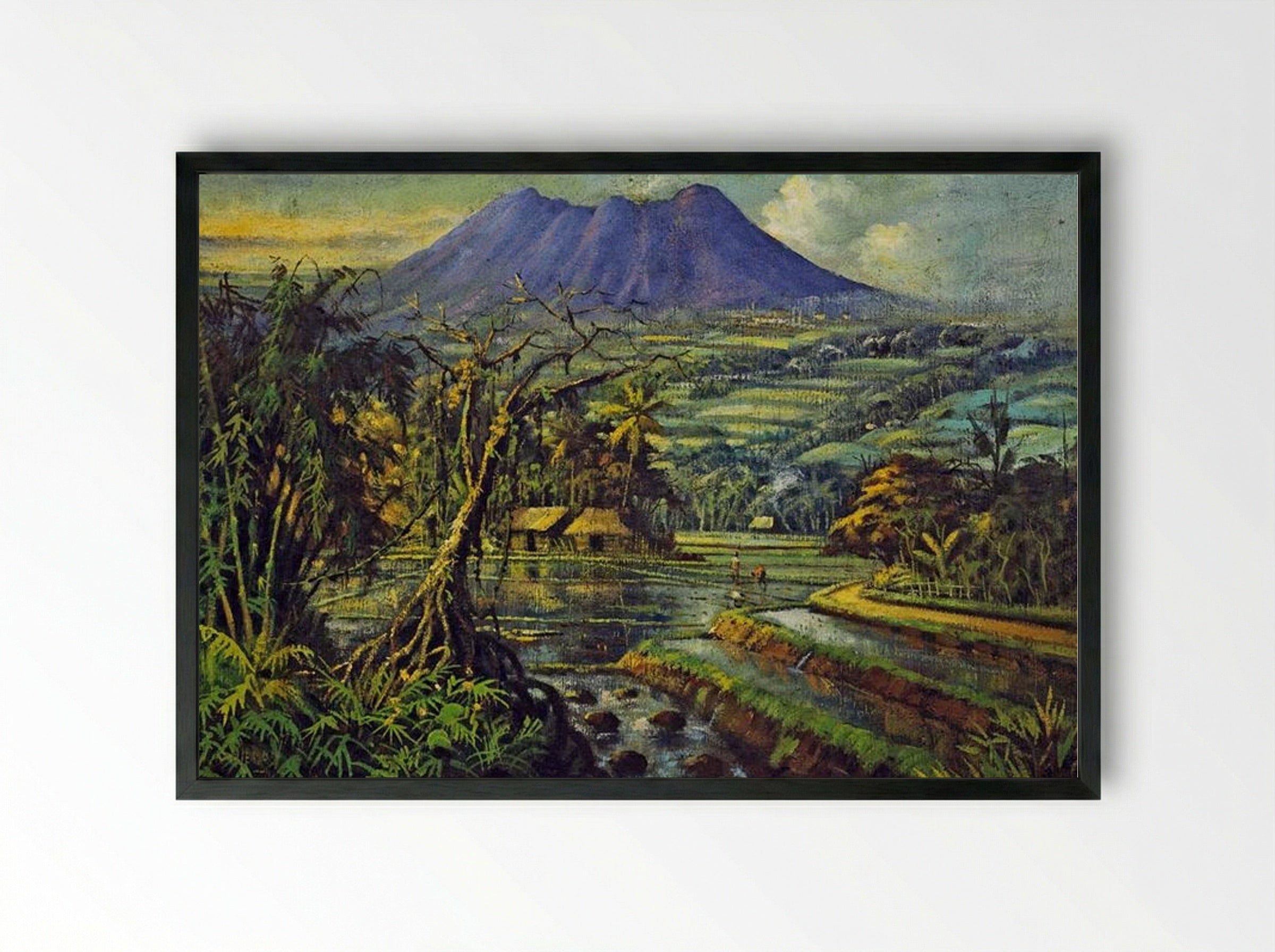 Suburnya Negeriku - Abdullah Suriosubroto - Framed Print Black