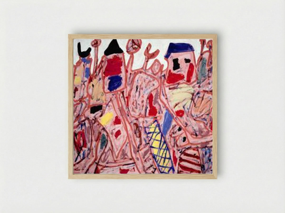 Successful campaign - Jean Dubuffet - Framed Print Wood