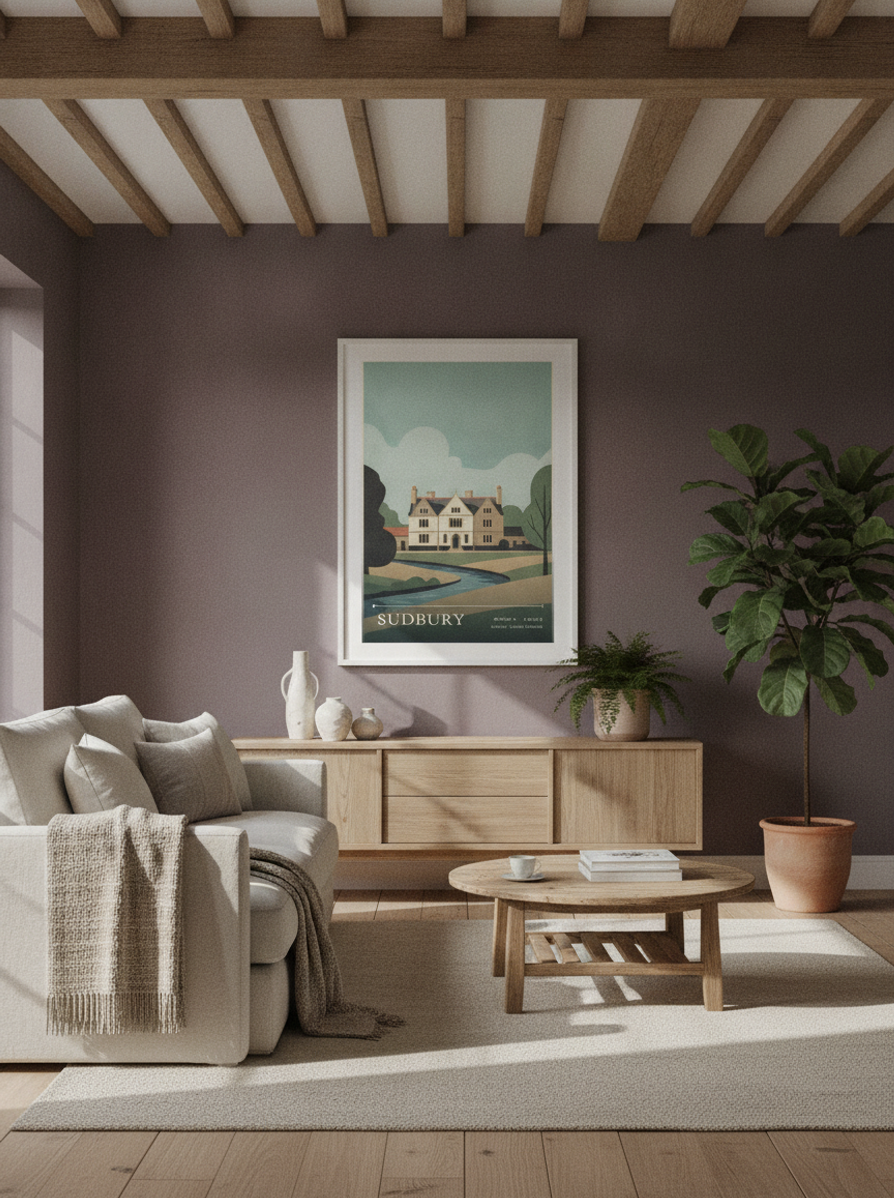Sudbury Suffolk United Kingdom Travel Poster - Lifestyle