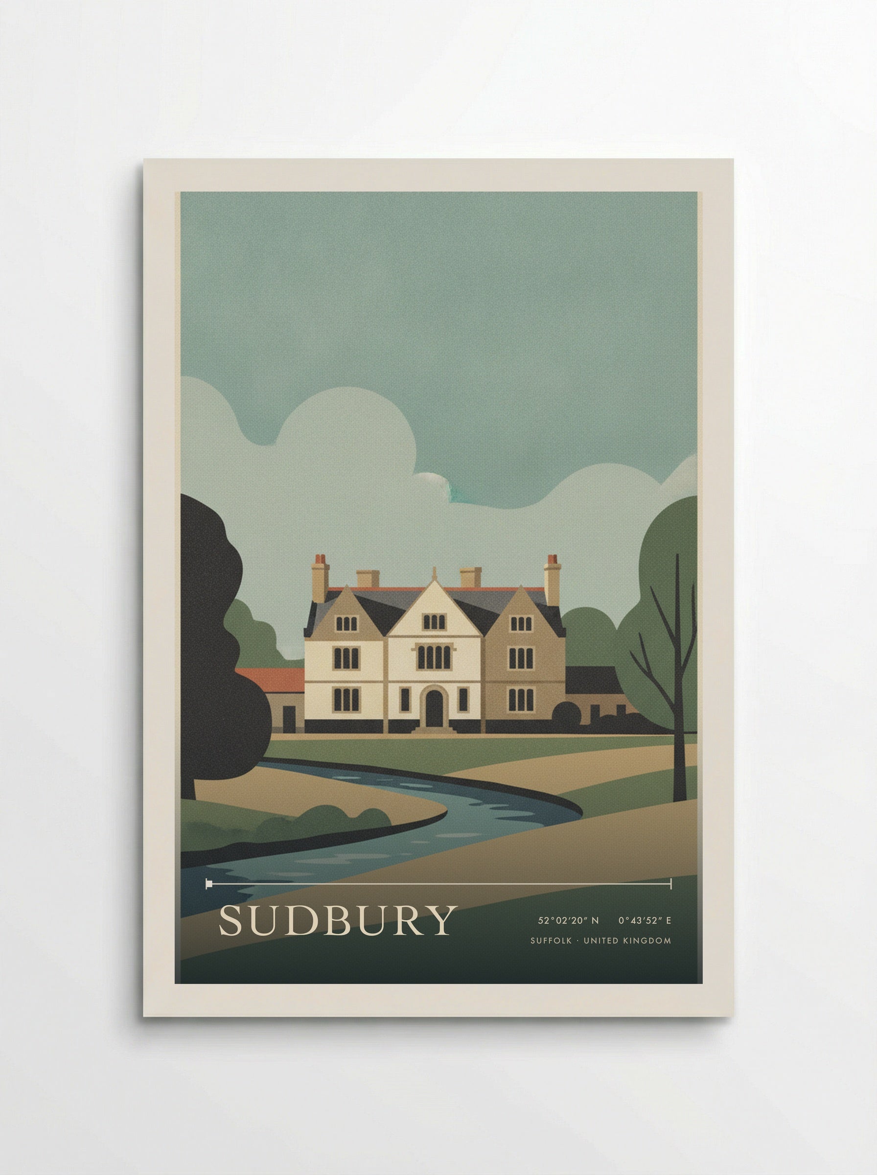 Sudbury Suffolk United Kingdom Travel Poster - Poster