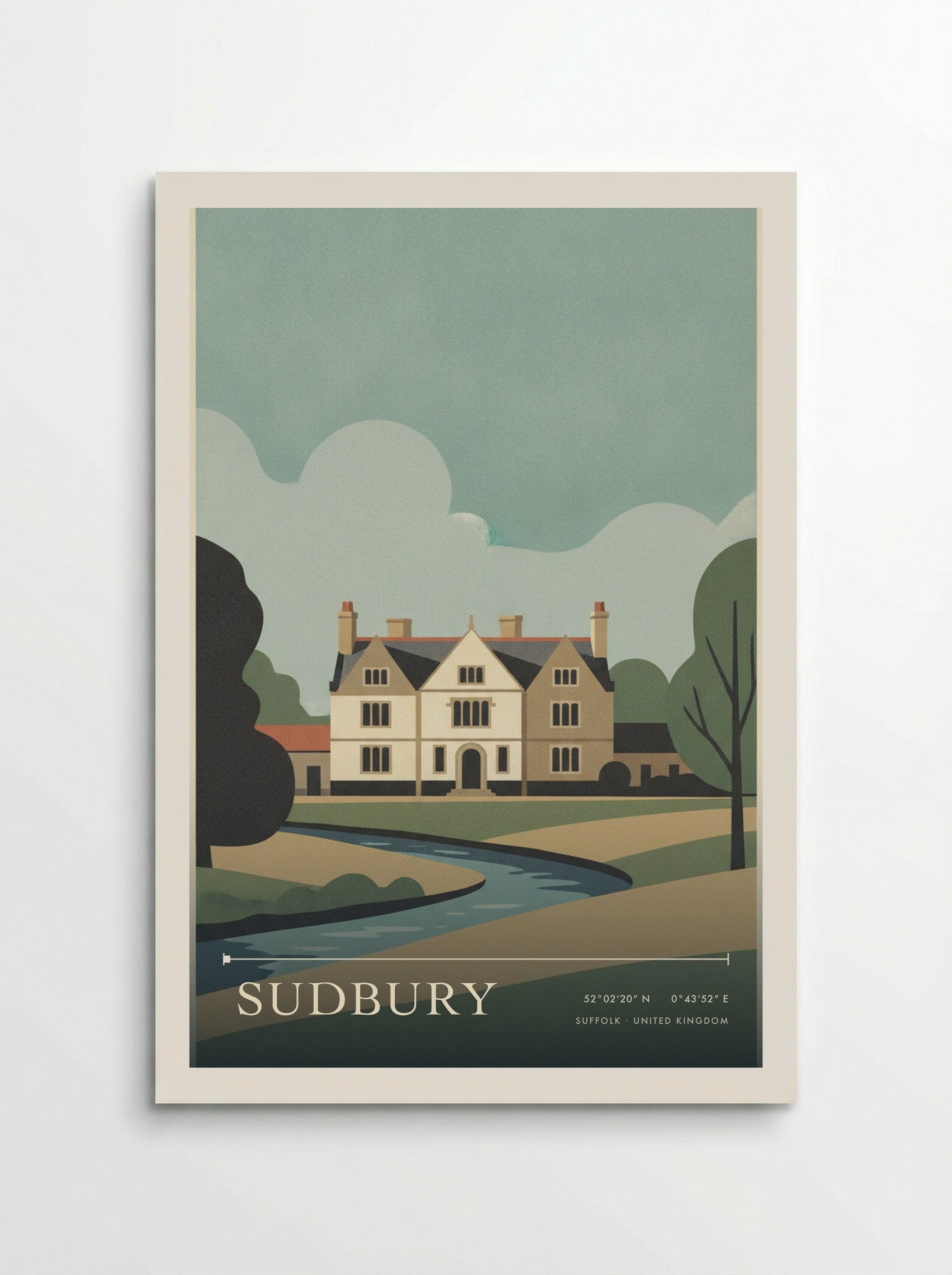 Sudbury Suffolk United Kingdom Travel Poster - Poster