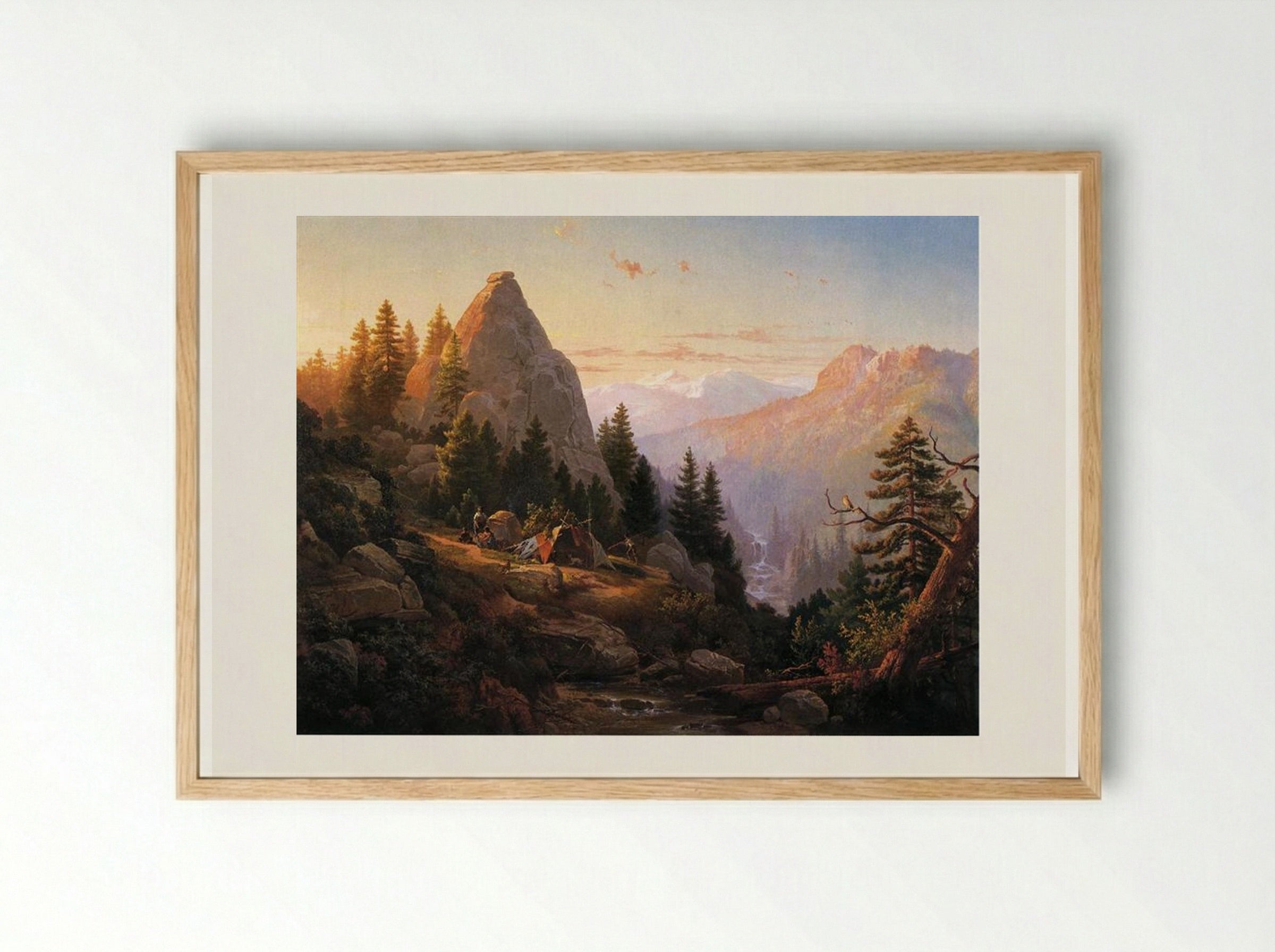 Sugar Loaf Peak, El Dorado County - Thomas Hill - Framed Print Wood