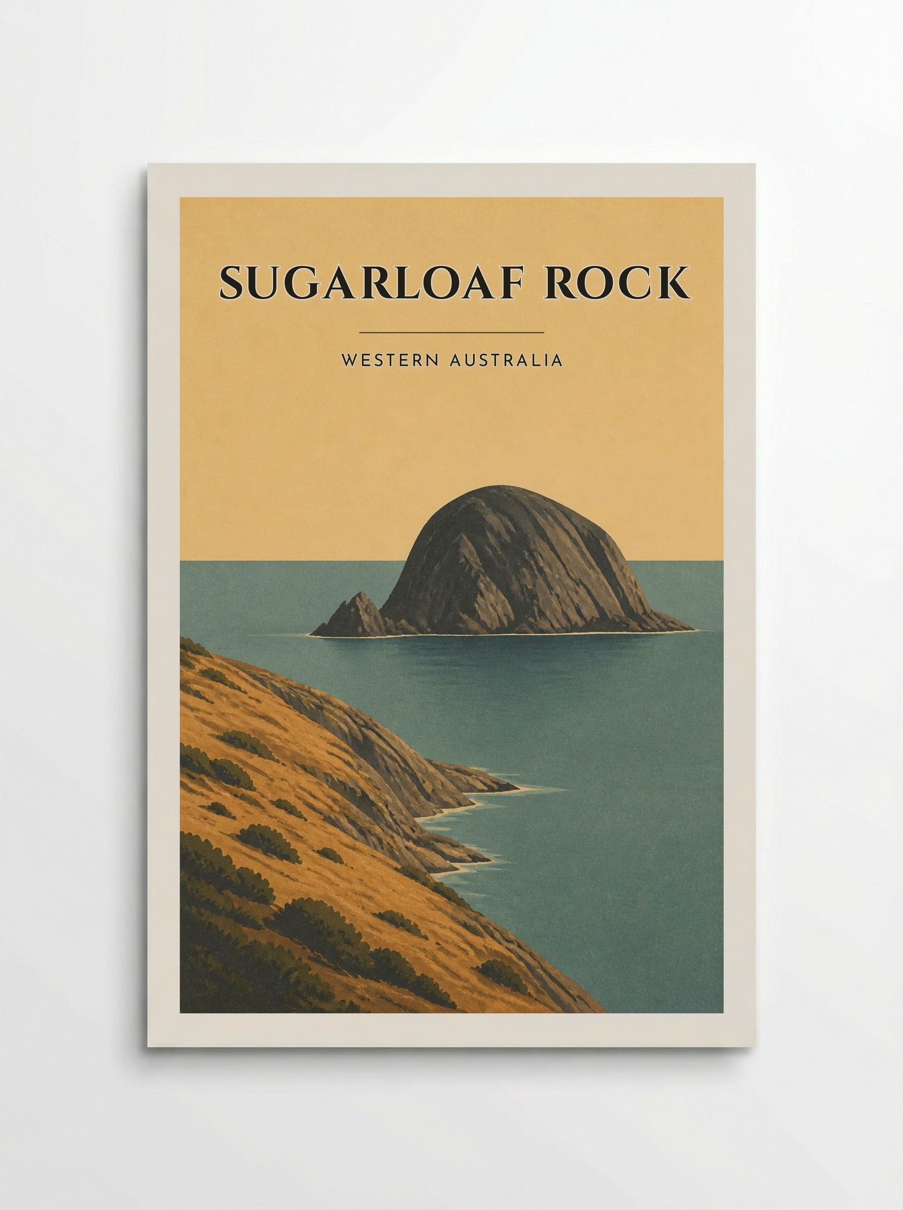 Sugarloaf Rock Travel Poster Artwork - Poster