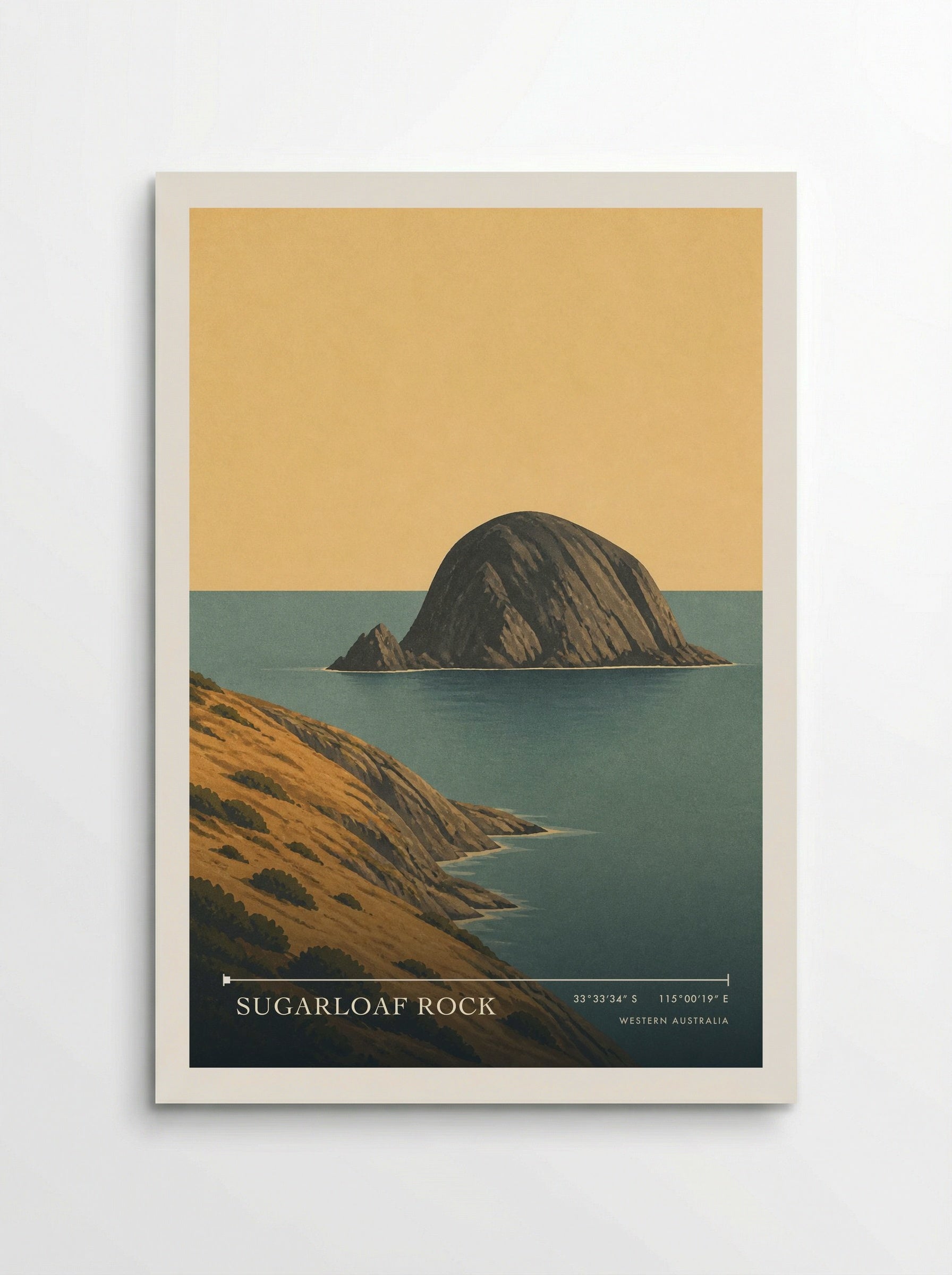 Sugarloaf Rock Travel Poster Artwork - Poster