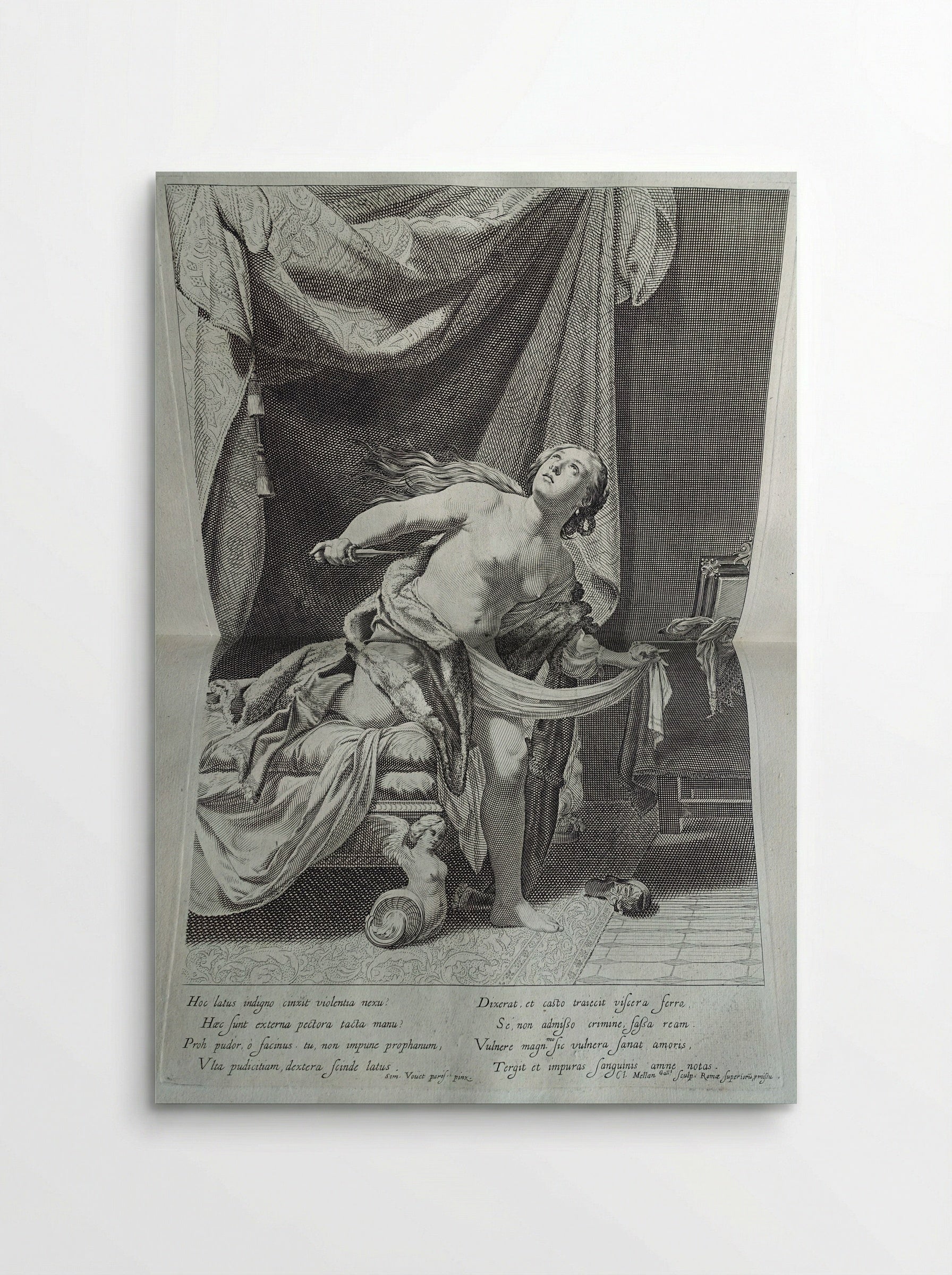 Suicide of Lucretia - Claude Mellan - Poster
