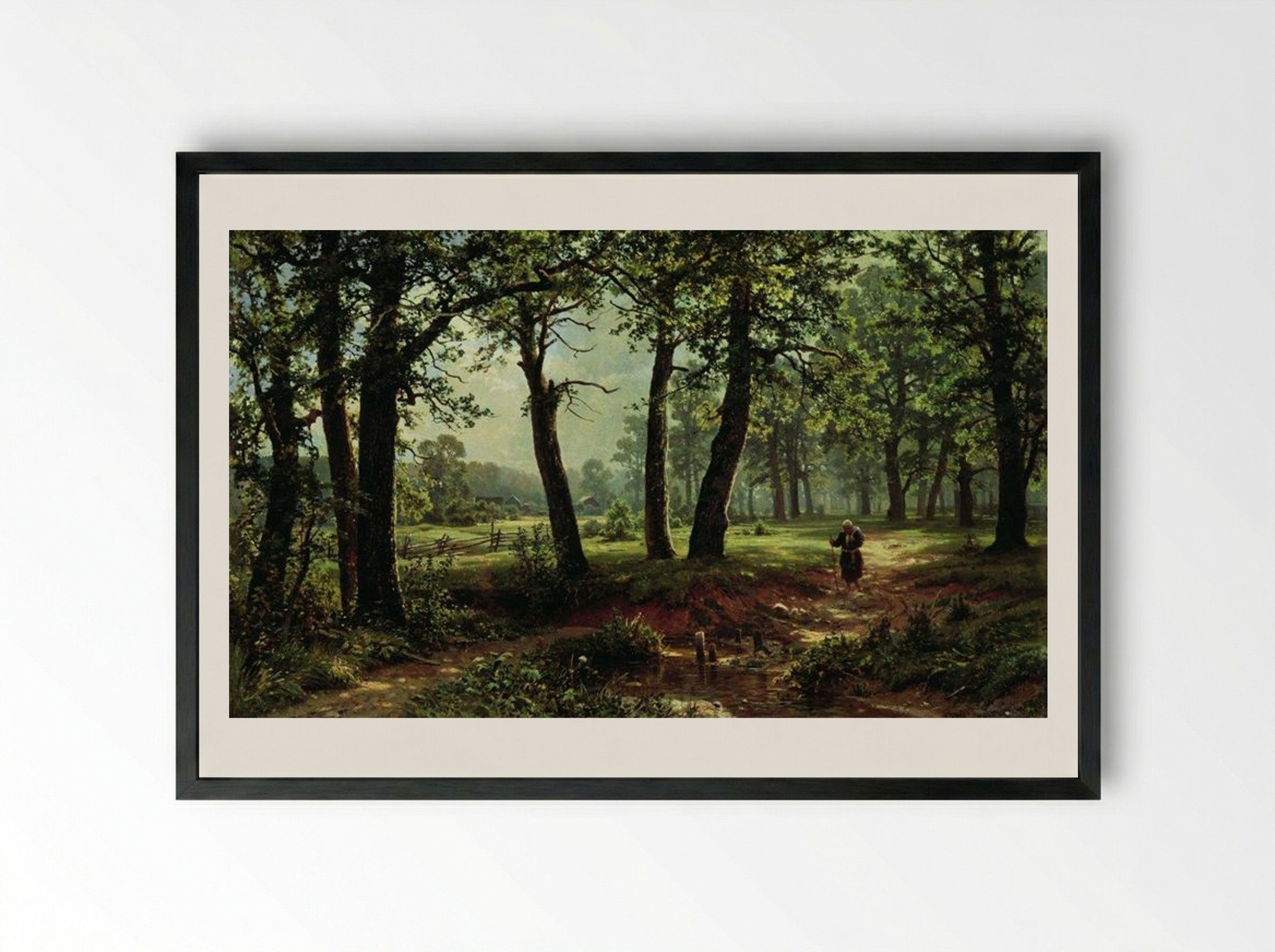 Summer Day - Ivan Shishkin - Framed Print Black