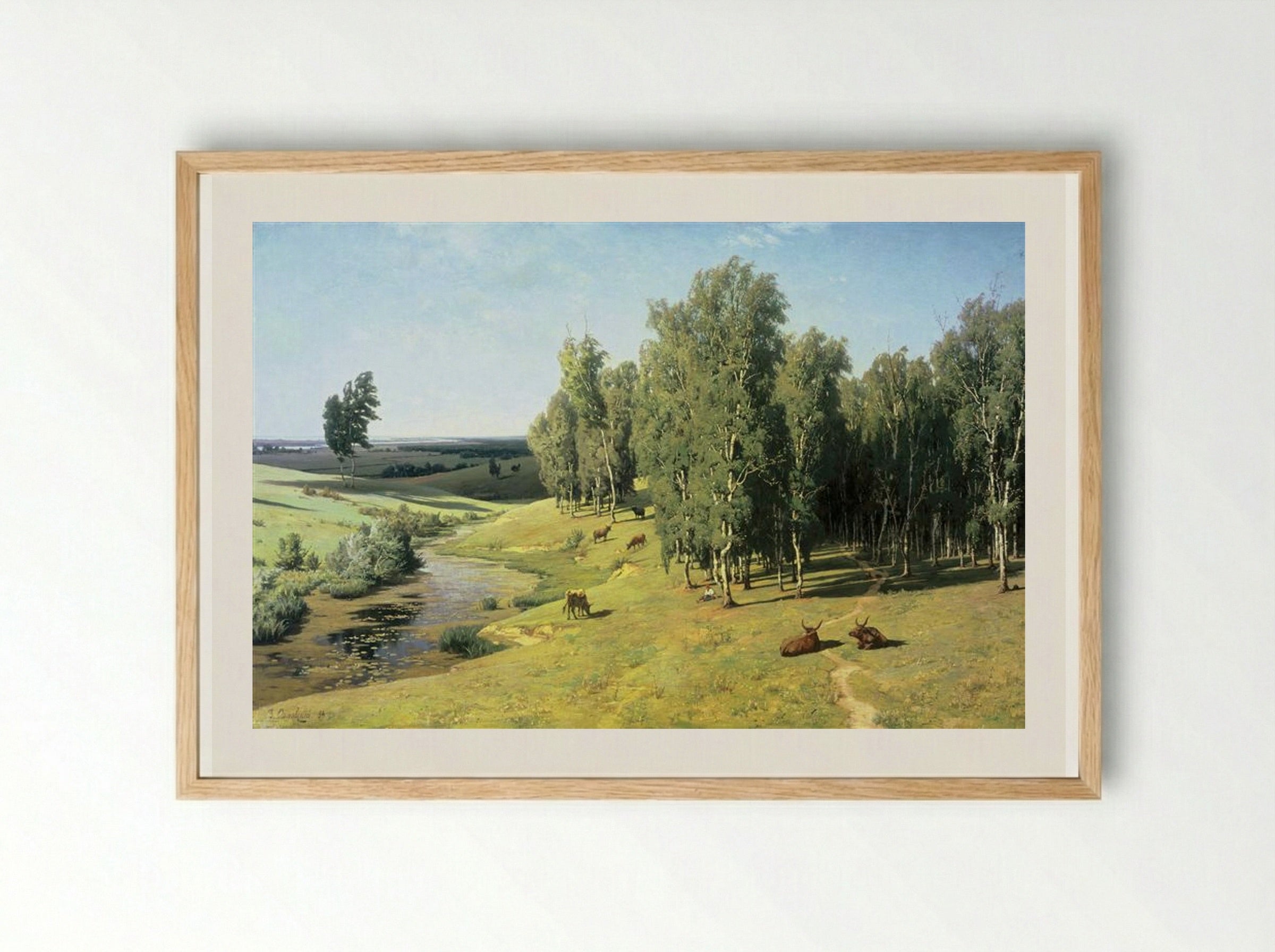 Summer Day - Volodymyr Orlovsky - Framed Print Wood