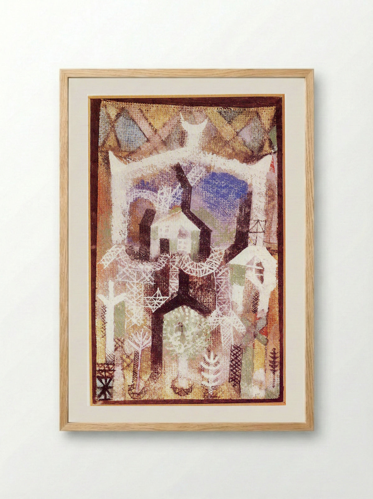 Summer Houses - Paul Klee - Framed Print Wood