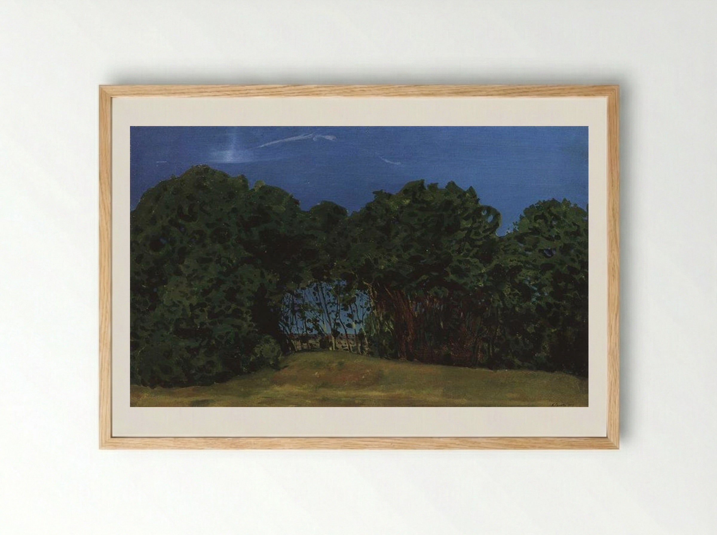 Summer Landscape - Konstantin Somov - Framed Print Wood