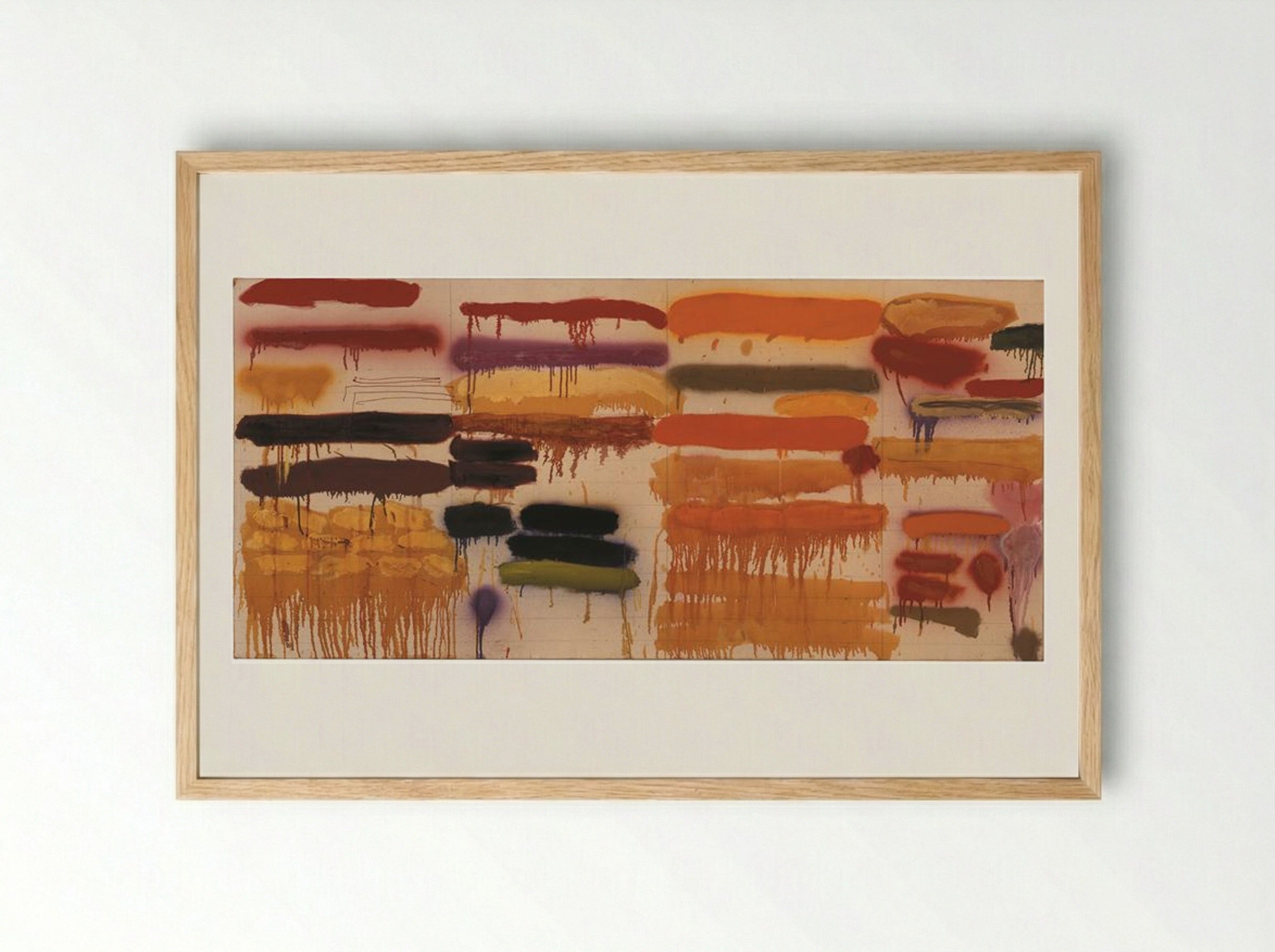 Summer Orange - Joan Snyder - Framed Print Wood