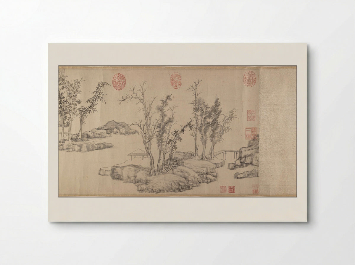 Summer Retreat in the Eastern Grove - Wen Zhengming - Poster