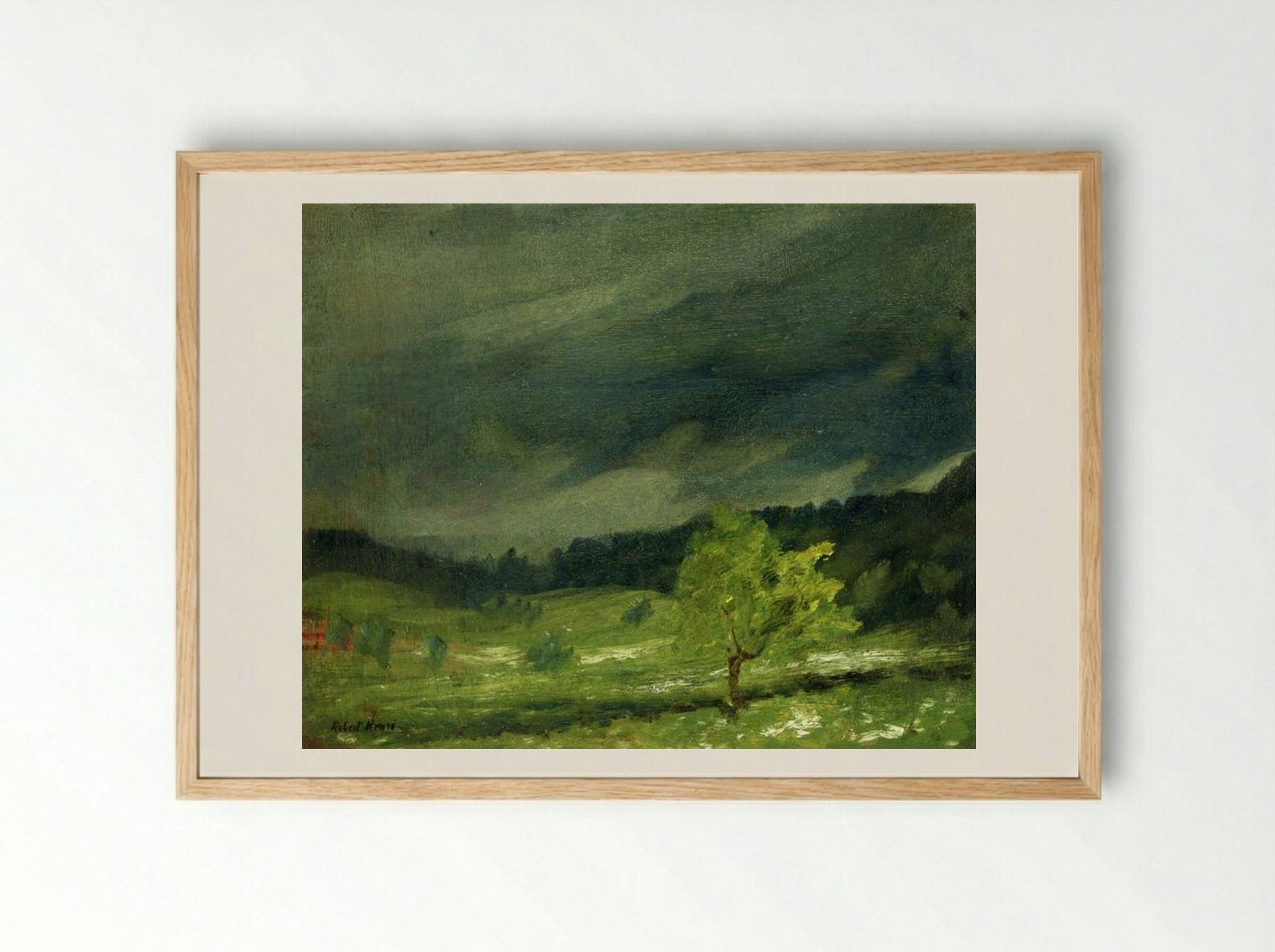 Summer Storm - Robert Henri - Framed Print Wood