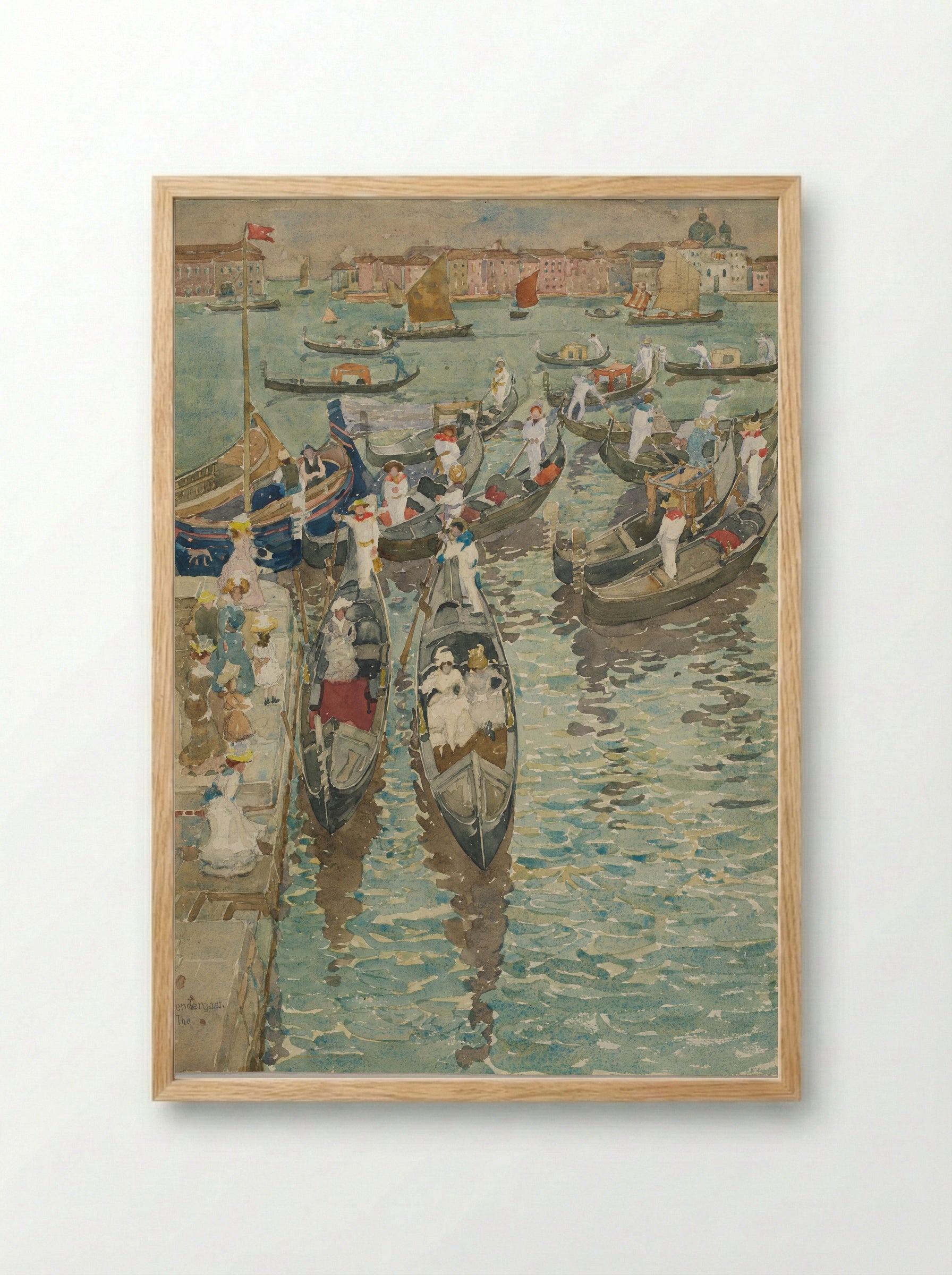 Summer in Venice - Maurice Brazil Prendergast - Framed Print Wood