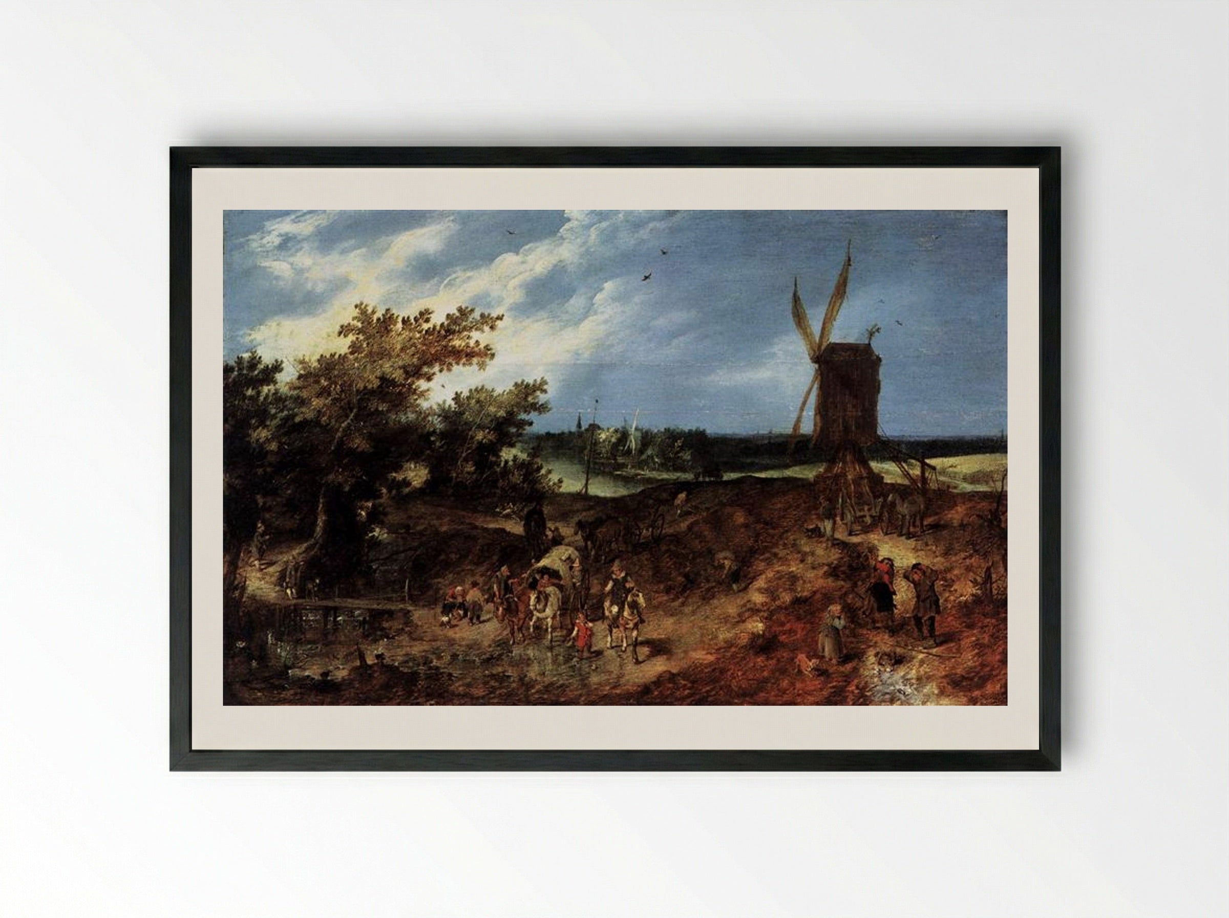Summer - Adriaen van de Venne - Framed Print Black