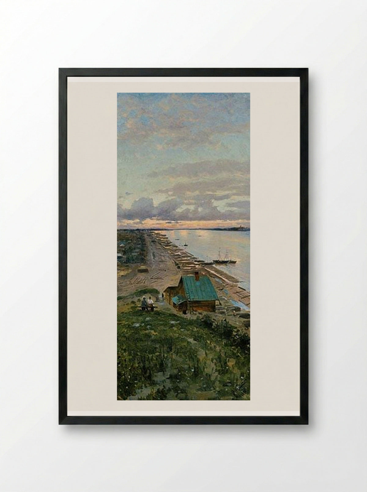 Summer - Vladimir Makovsky - Framed Print Black