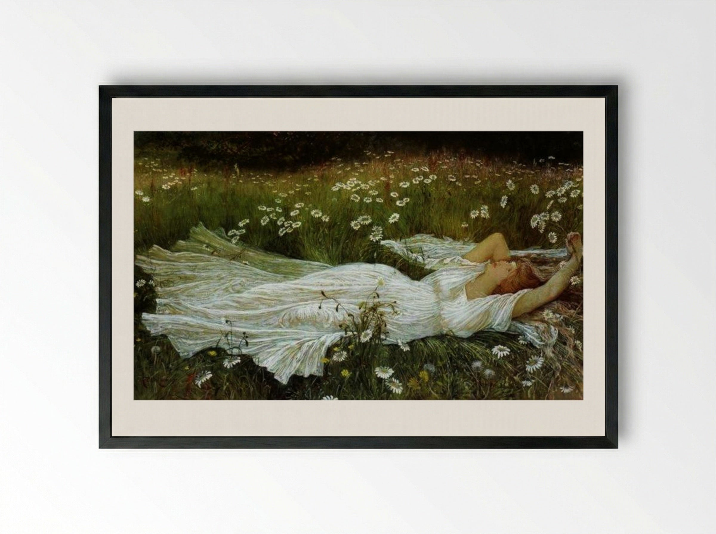 Summer - Walter Crane - Framed Print Black