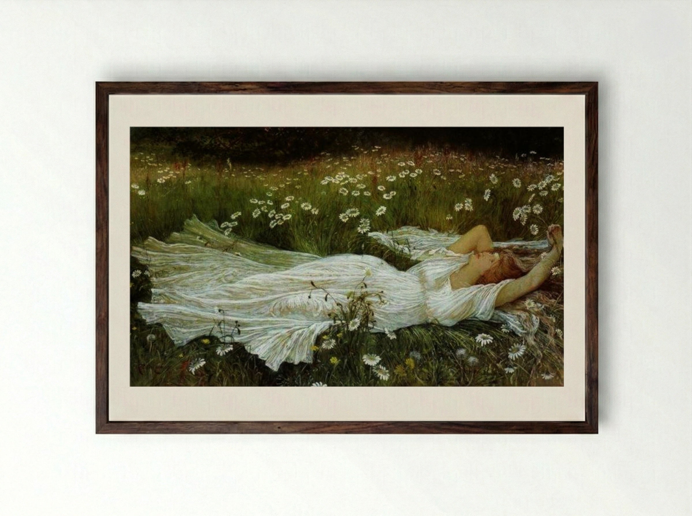 Summer - Walter Crane - Framed Print Dark Wood