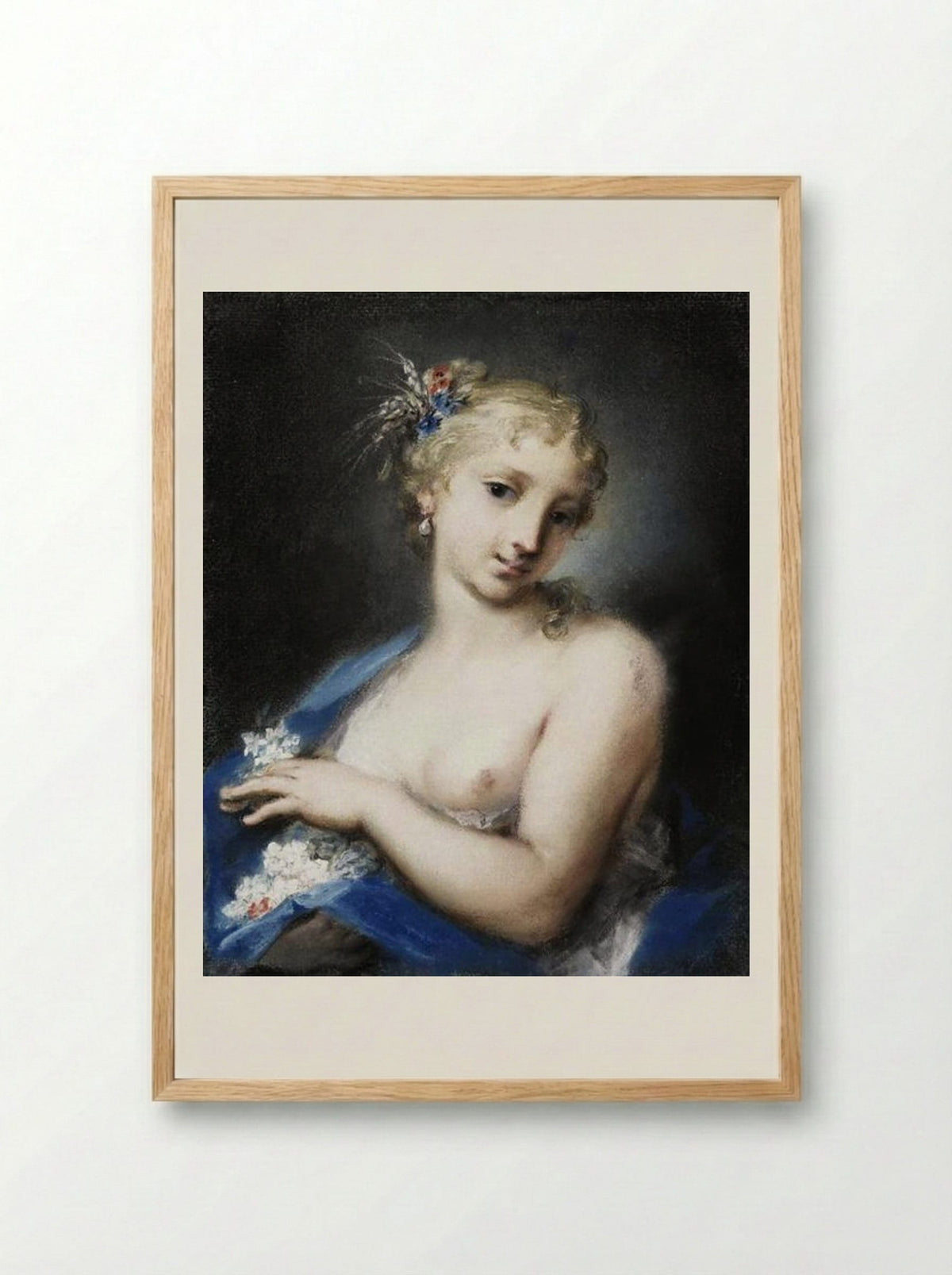Summer - Rosalba Carriera - Framed Print Wood