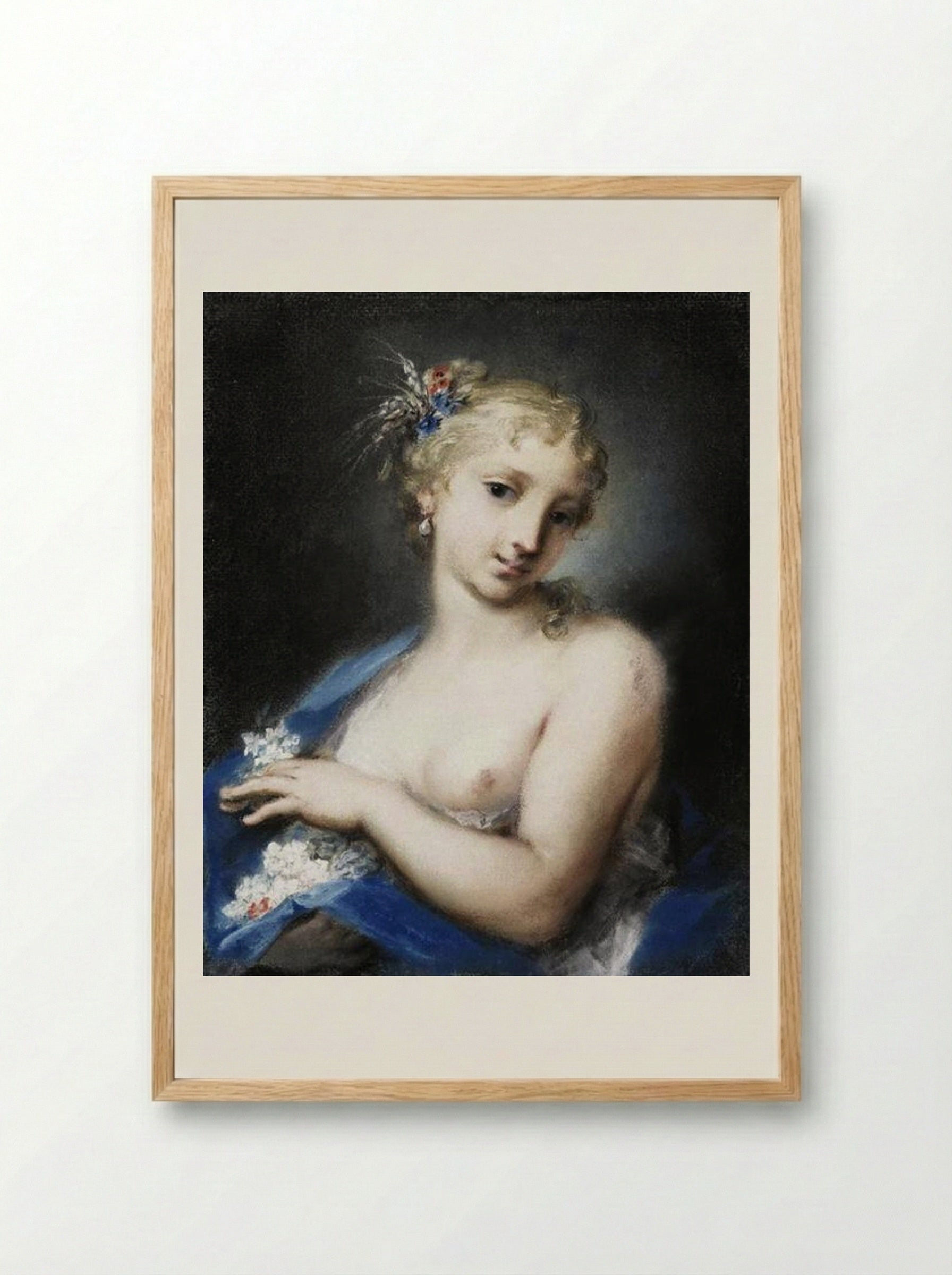 Summer - Rosalba Carriera - Framed Print Wood