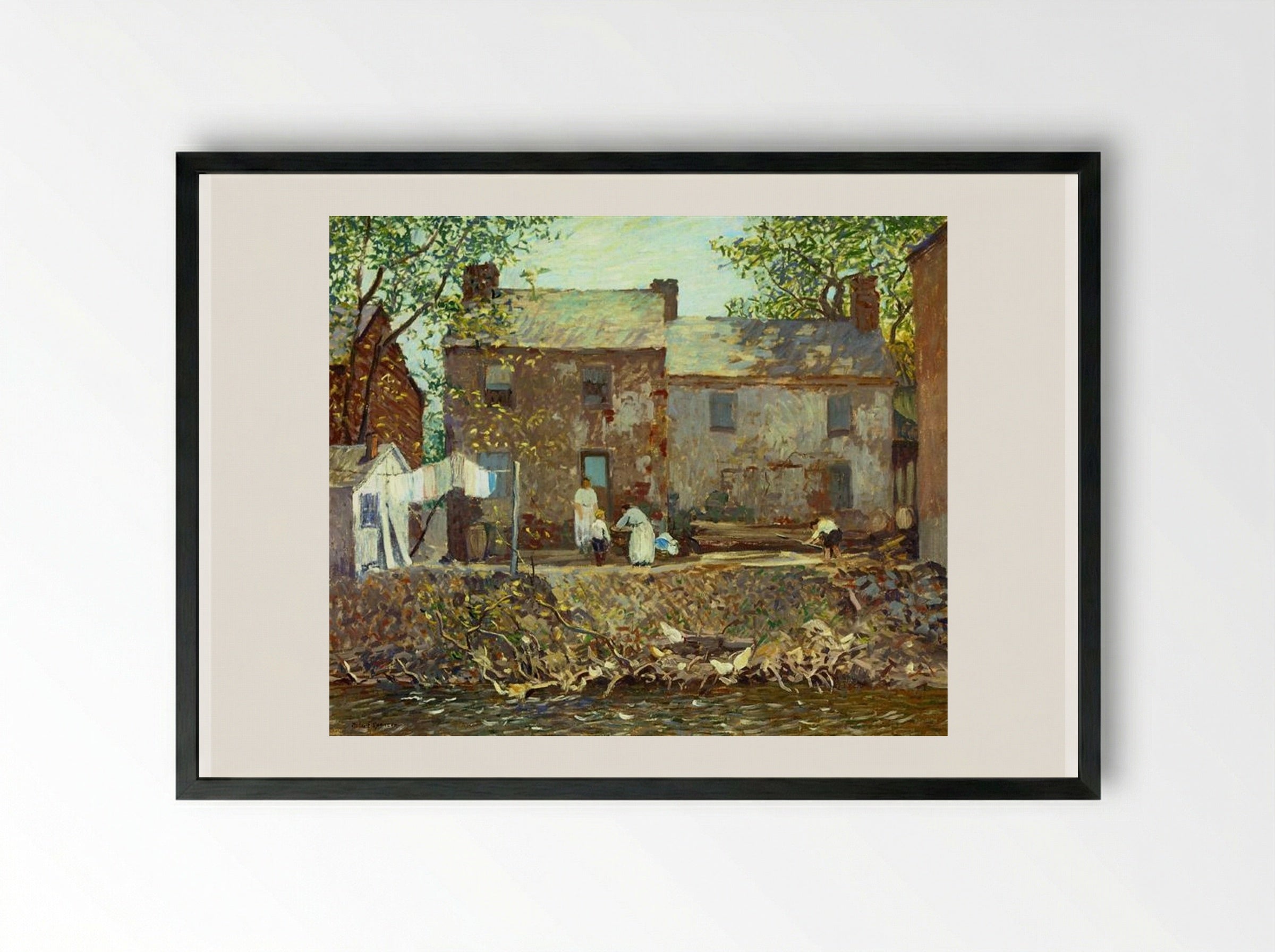 Summertime - Robert Spencer - Framed Print Black