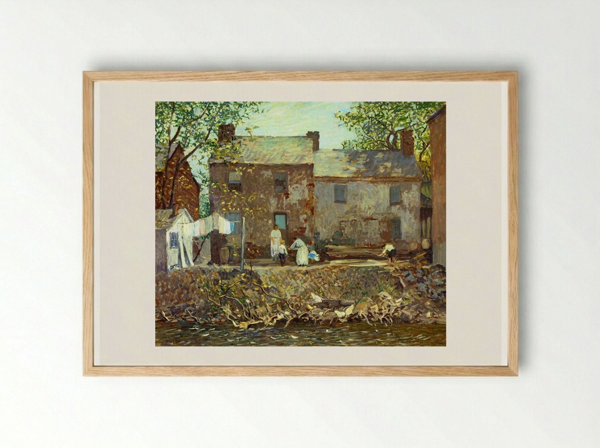 Summertime - Robert Spencer - Framed Print Wood