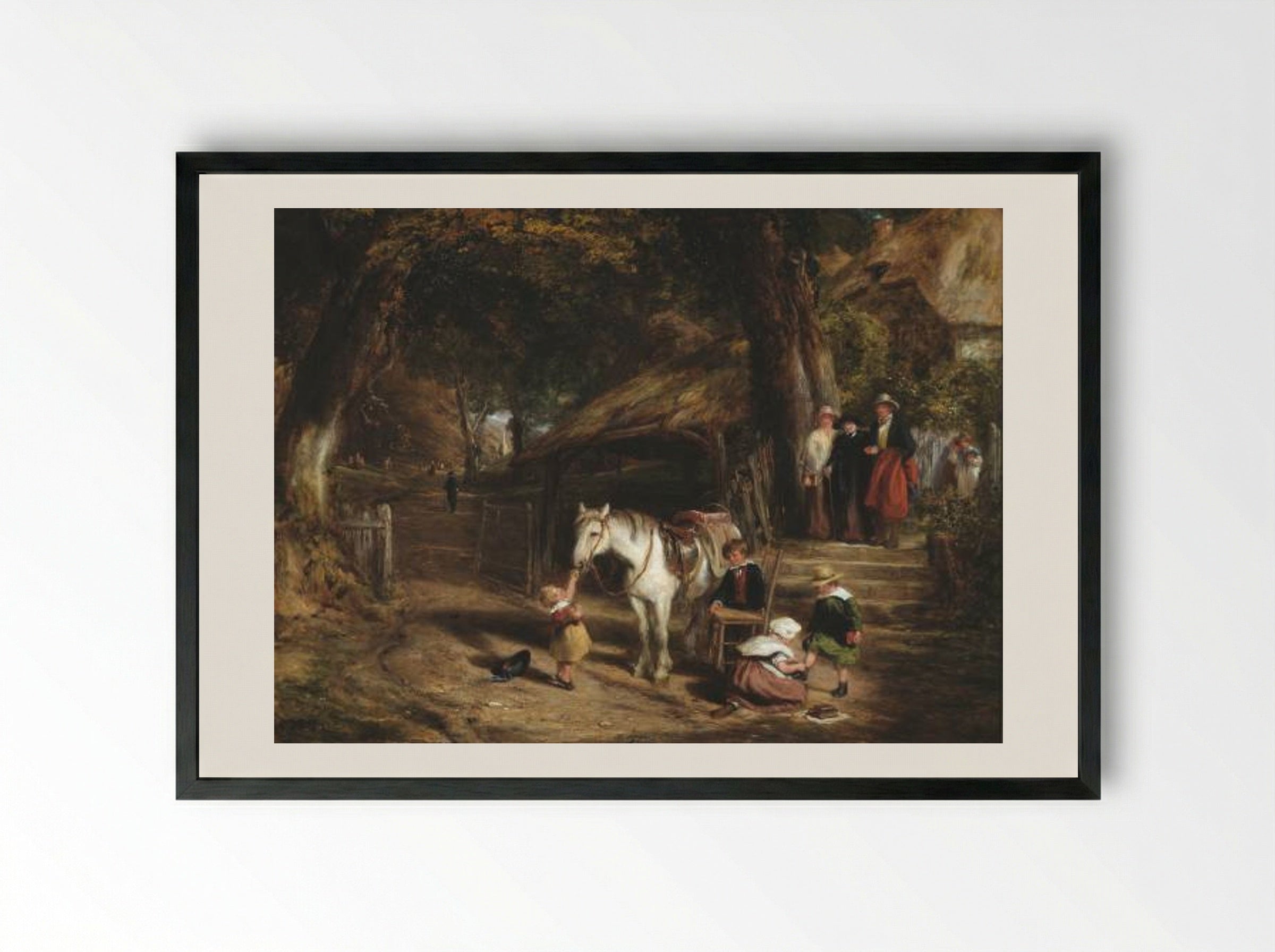 Sunday Morning - William Collins - Framed Print Black