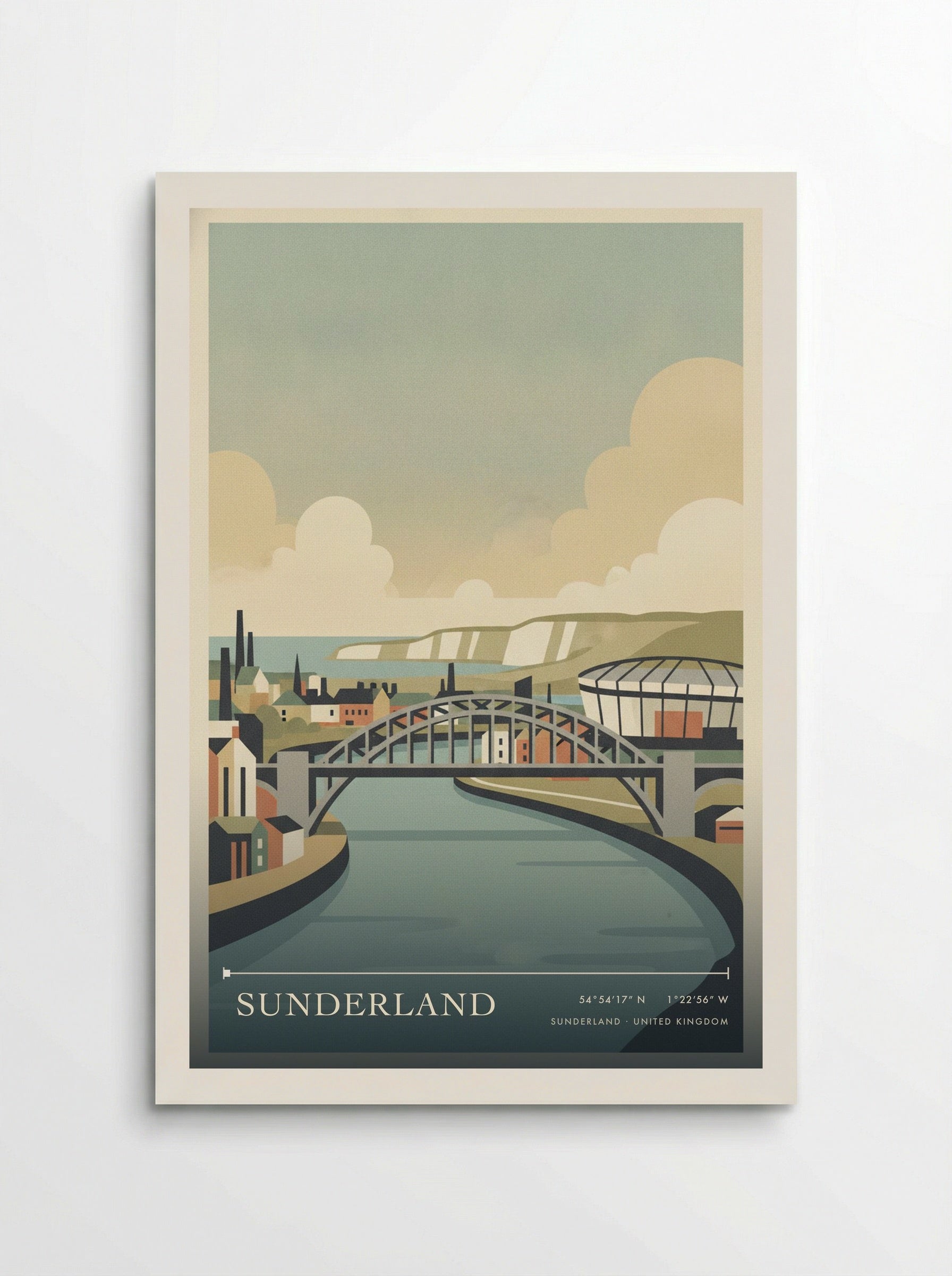 Sunderland United Kingdom Travel Poster - Poster