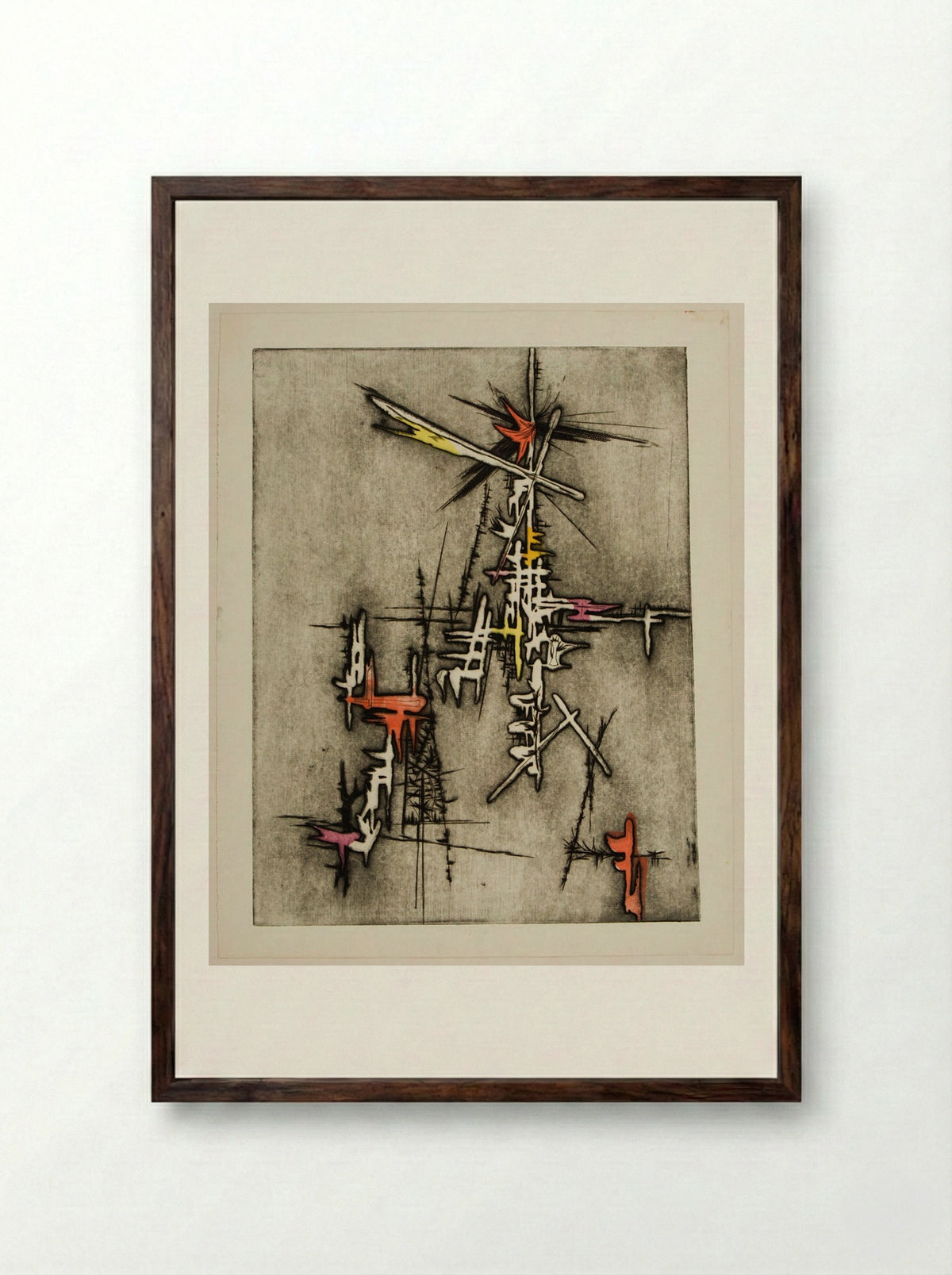 Sunken Treasure - Gabor F. Peterdi - Framed Print Dark Wood
