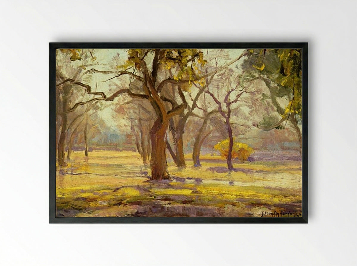 Sunlight after Rain - Robert Julian Onderdonk - Framed Print Black