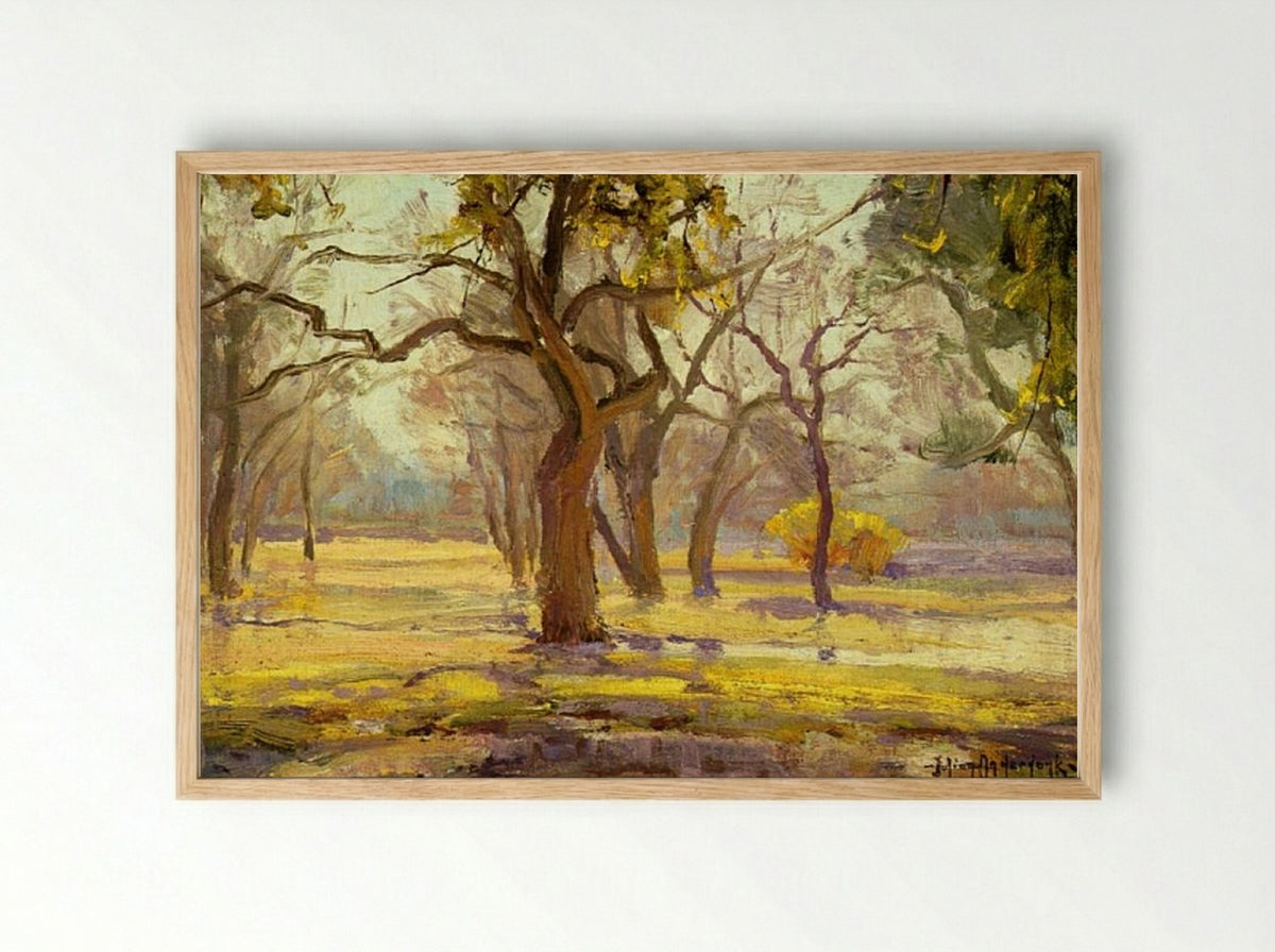 Sunlight after Rain - Robert Julian Onderdonk - Framed Print Wood