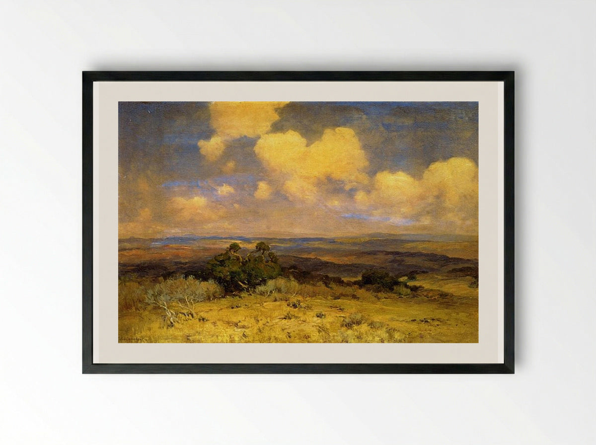 Sunlight and Shadow - Robert Julian Onderdonk - Framed Print Black