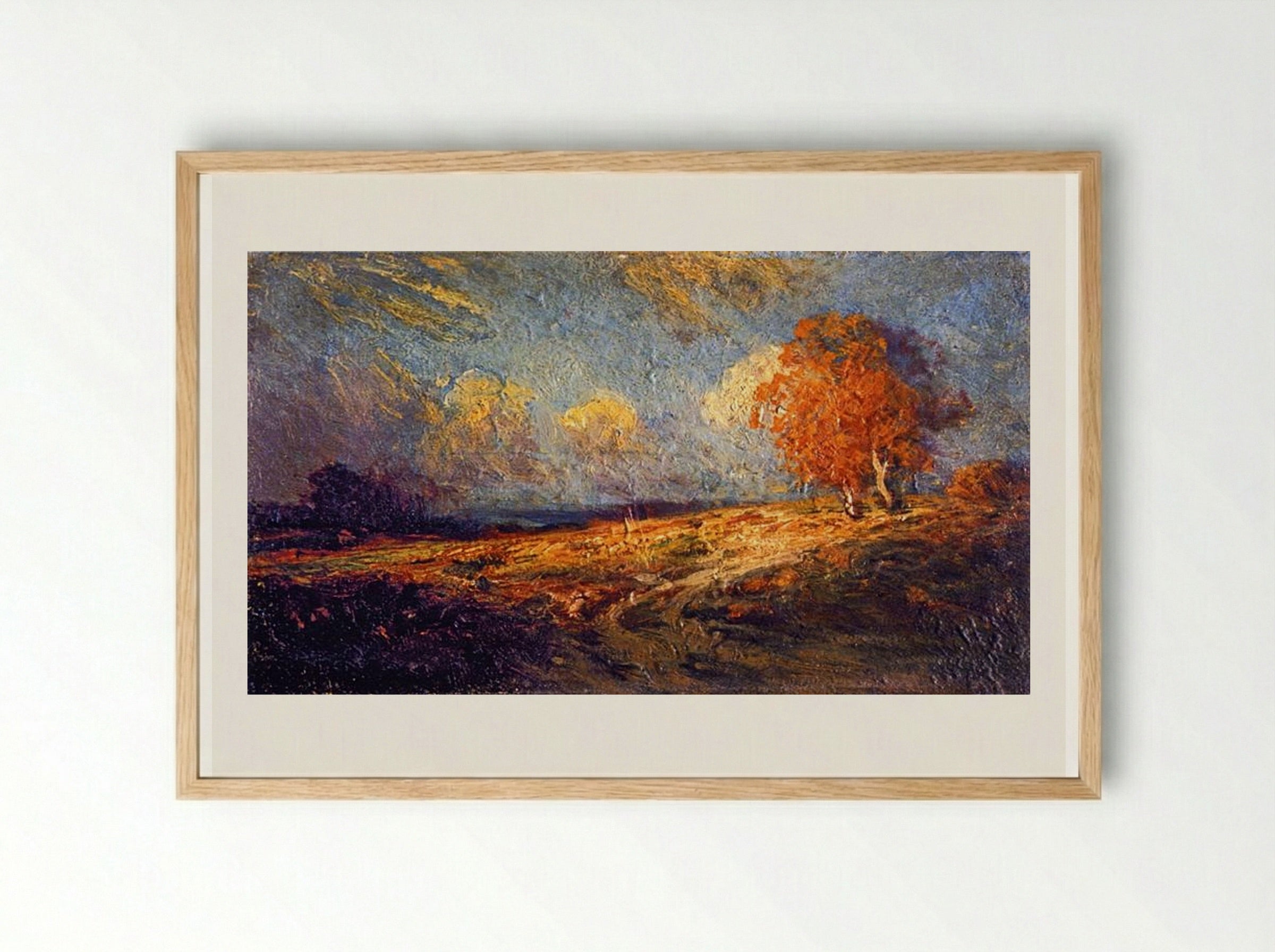 Sunlit Hillside - Robert Julian Onderdonk - Framed Print Wood