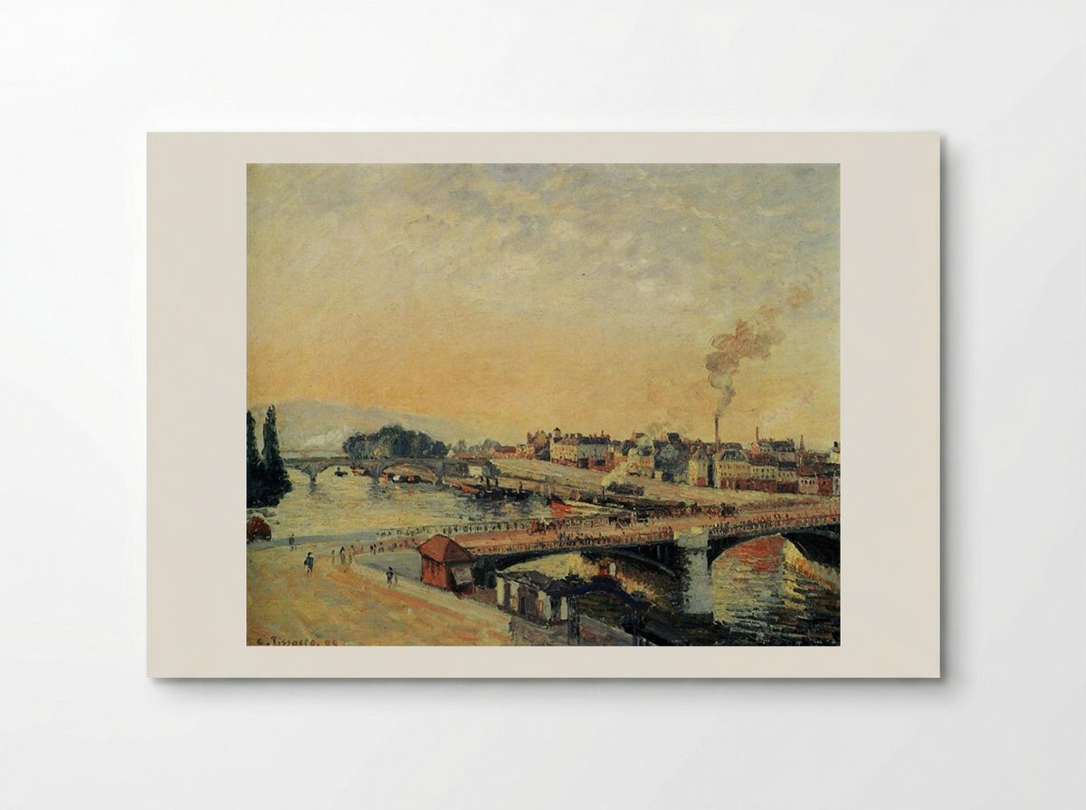 Sunrise at Rouen - Camille Pissarro - Poster