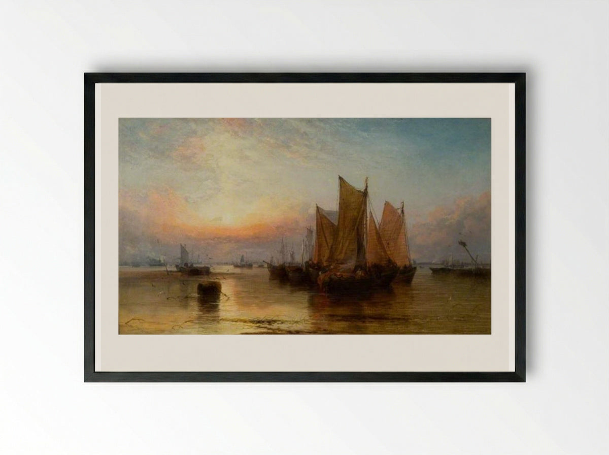 Sunset after Rain - James Webb - Framed Print Black