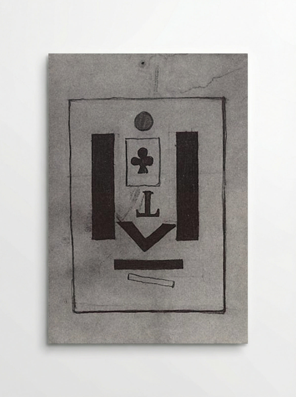 Suprematistic composition (Combined feeling: Circle and square) - Kazimir Malevich - Poster