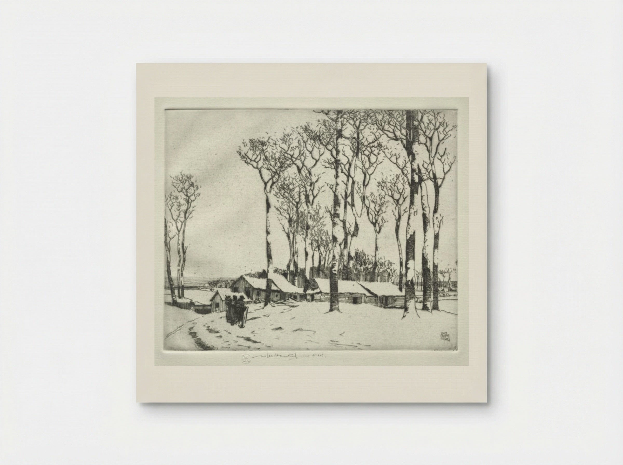 Sur la Neige (Harold Wood, near Romford) - William Lee Hankey - Poster