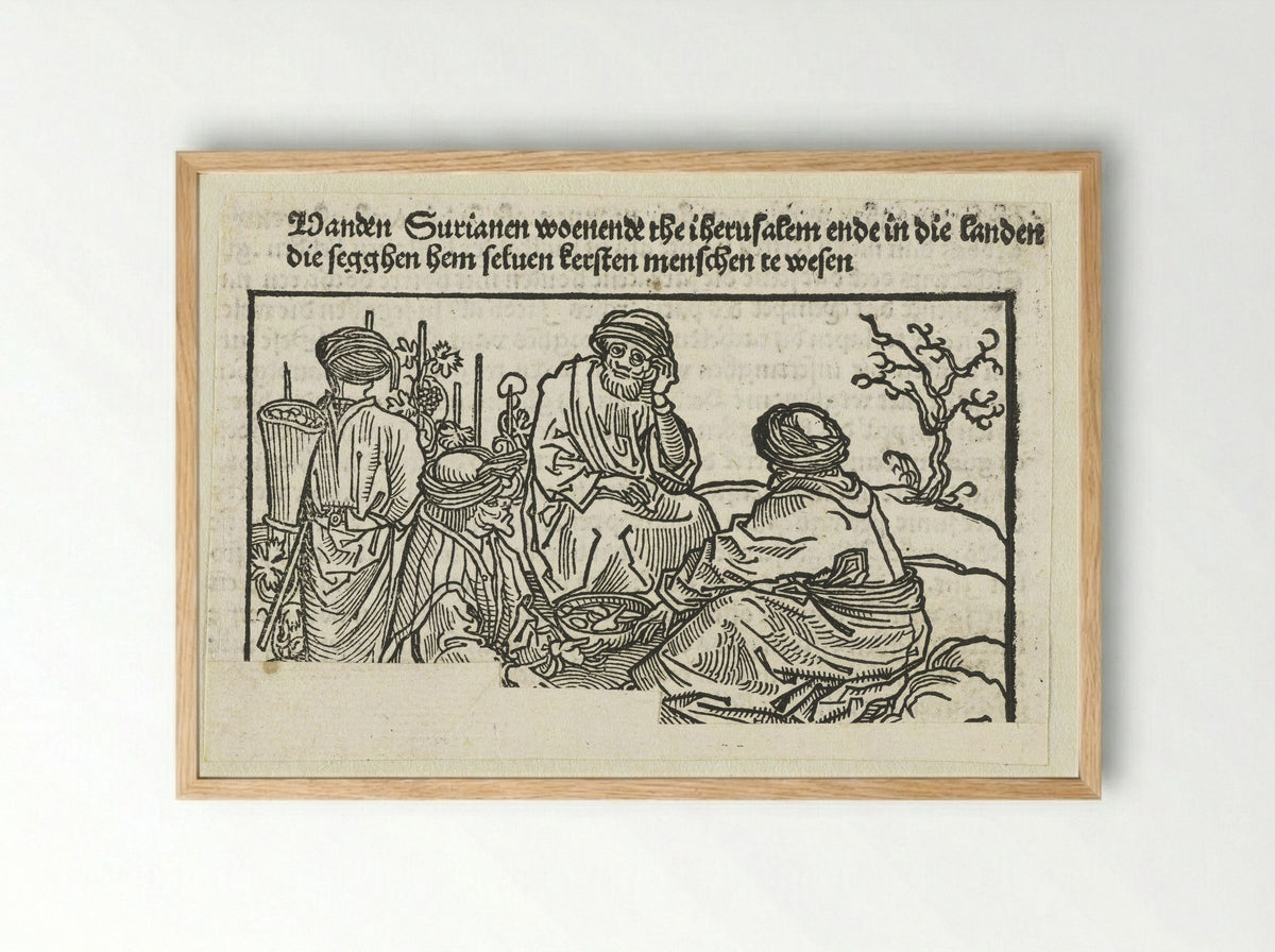 Surianen (Syrian Christians) - Erhard Reuwich - Framed Print Wood